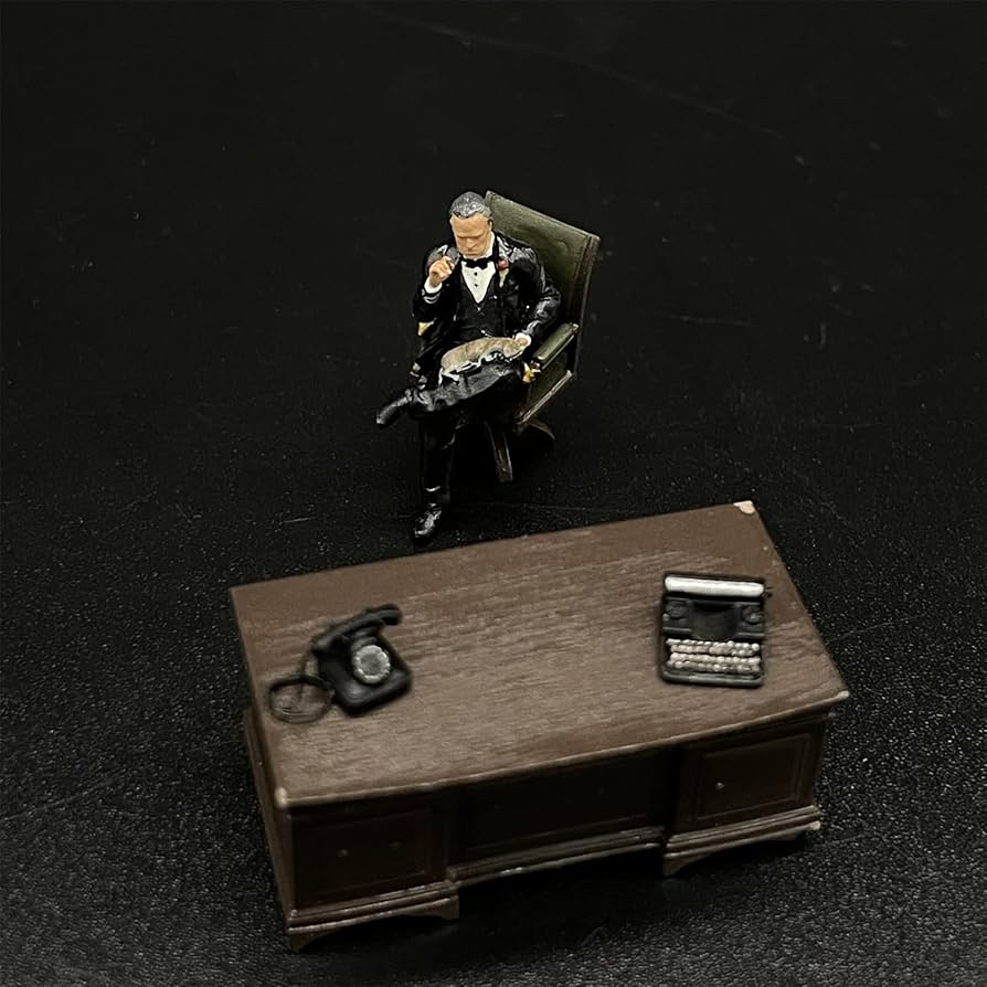 1/64 The • Godfather (ザ •ゴッドファーザー) ジオラマ Amazon | 1/64フィギュア Godfather Vito Corleone と Tommy