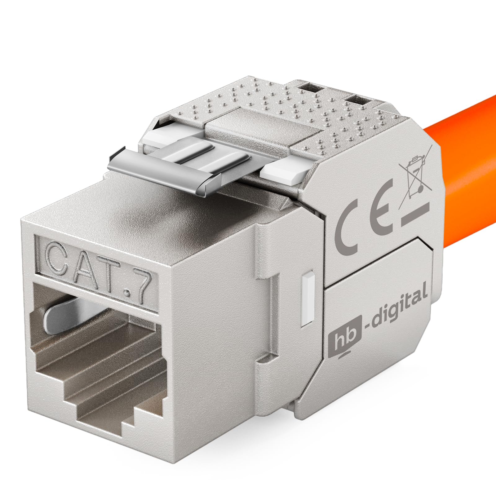 5Pcs Network RJ45 Cat7 Keystone Jack Module 360 De... - Vicedeal