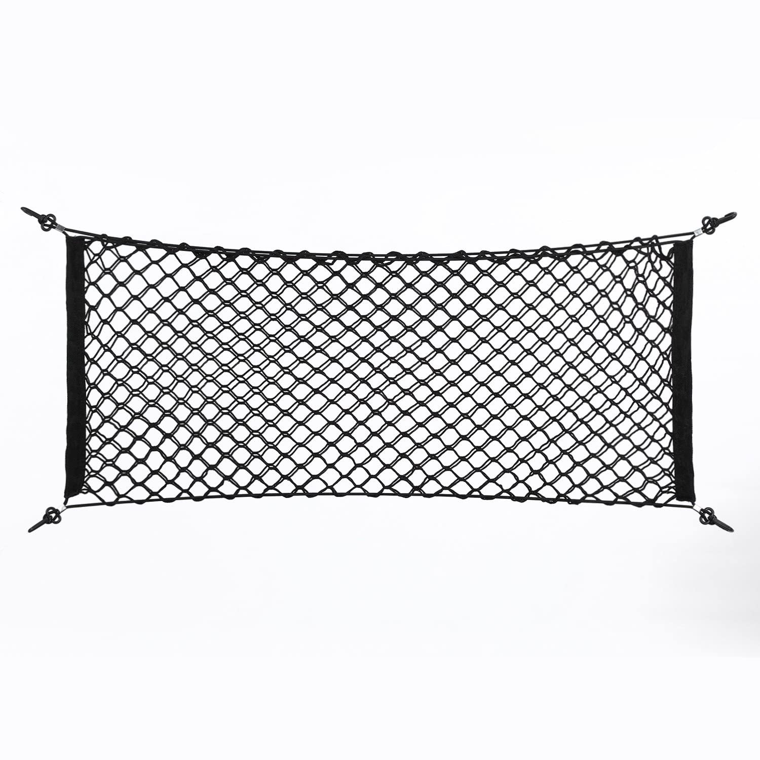 Lasthebenetz - Auto-Kofferraumnetz, Hochleistungs-LKW-Bett-Netz, Verstellbares Gepäcknetz, Dehnbarer Organizer Aus Nylon-Mesh, Für Autodachaufbewahrung, Kofferraum, SUV, Van, Wohnmobil