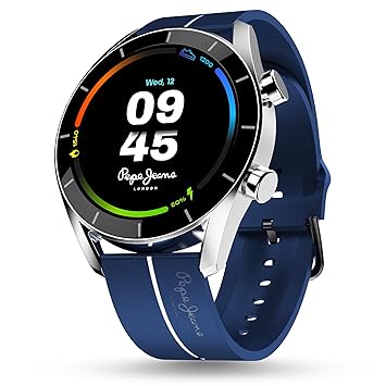 Pebble Pepe 1.39" (3.53 cm) 600 Nits HD Display, BT Calling, Metal Alloy, Health Suite, Smart Calculator, Alarm & Notification