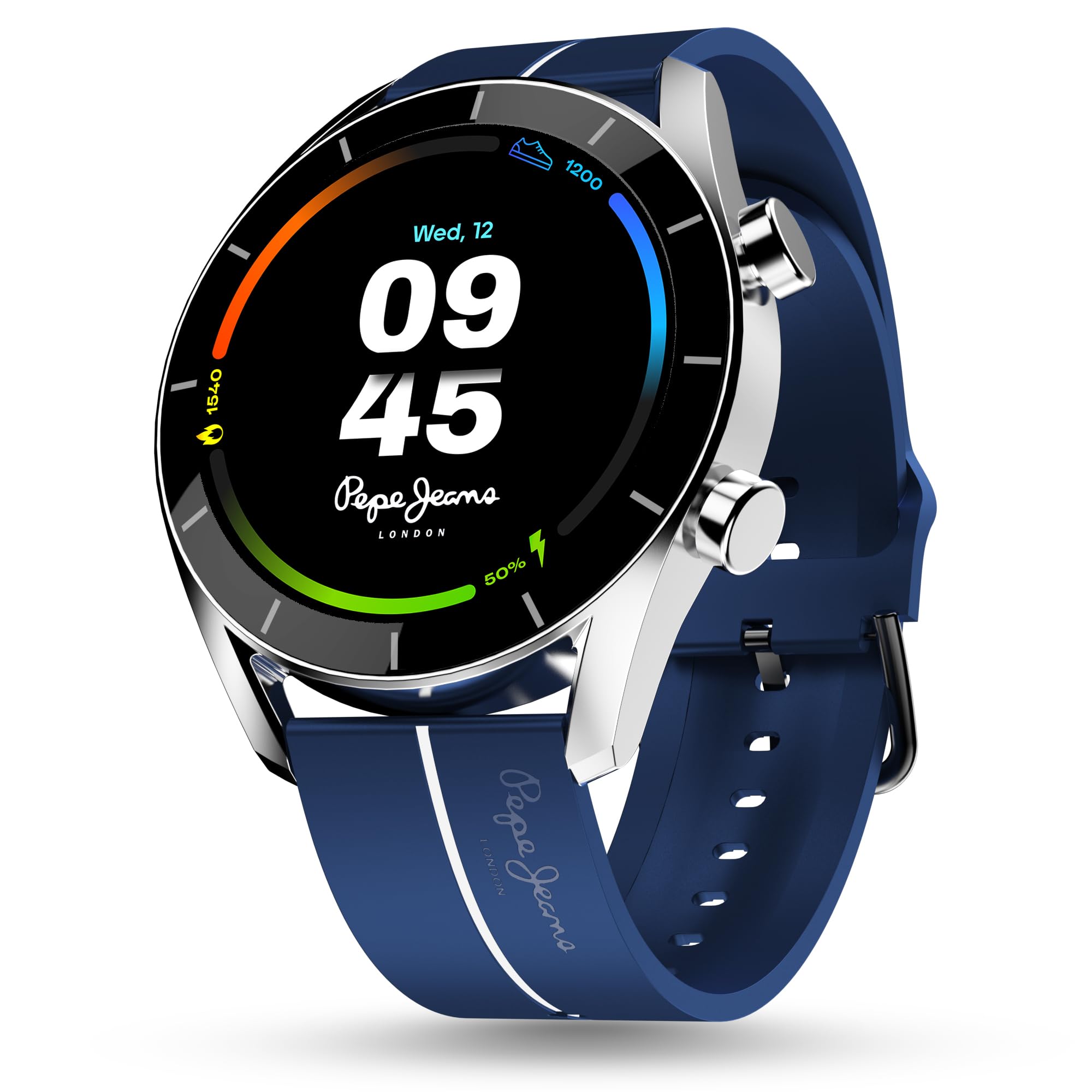 Pebble Pepe 1.39" (3.53 cm) 600 Nits HD Display, BT Calling, Metal Alloy, Health Suite, Smart Calculator, Alarm & Notification