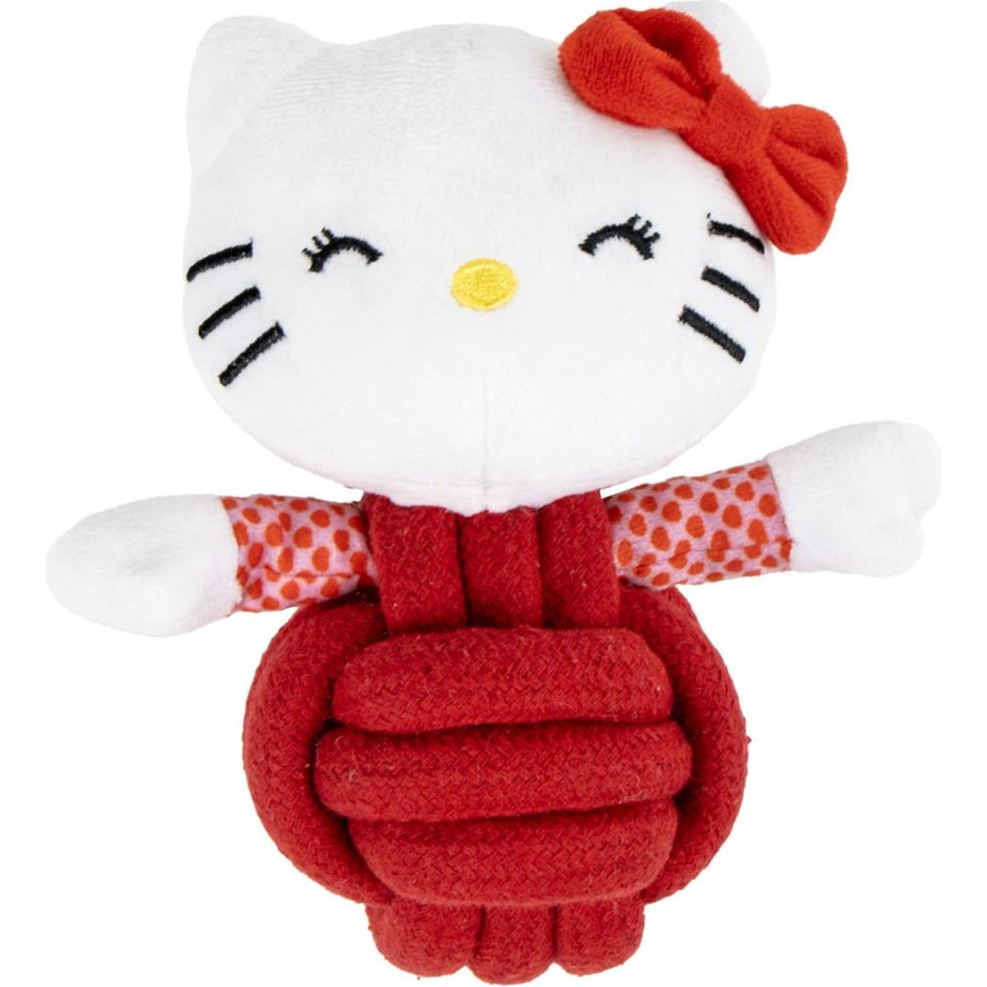 CERDÁ LIFE'S LITTLE MOMENTS Official and Tough Hello Kitty Rope Dog Toy | Interactive Accessory Ideal for Biting, Pulling, and Playing in Adorable and Safe Style