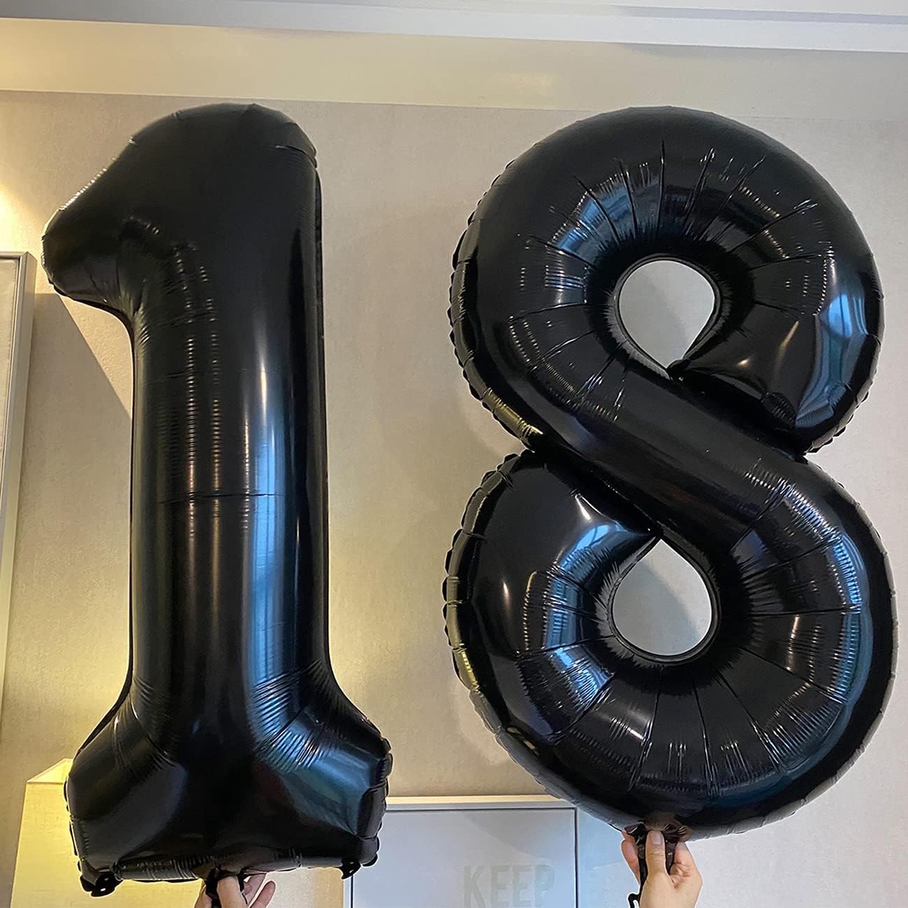 Buy Black 18 Number Balloons Giant Jumbo Number 18 Foil Mylar Balloon For Girl Boy Men 18th Birthday Party Supplies 18 Anniversary Events Decorations Online In Indonesia B07mh35qc3