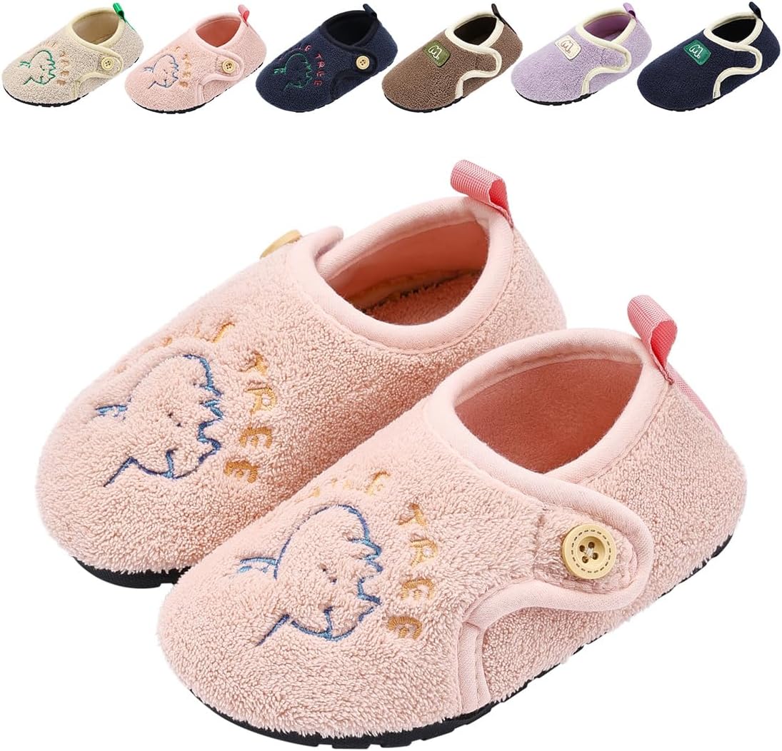 Drecage Toddler Slippers - Non Slip Lightweight Comfort