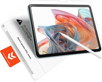 KCT 2 Pack Paperfeel Glass Screen Protector Compatible with iPad Air 13 Inch M4/M3/M2 (2026/2025/2024), Matte Surface, Tempered Glass with Bubble-Free Installation Tray
