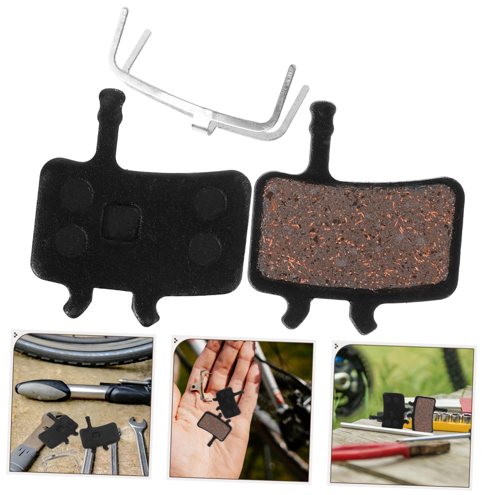 1pair Bike Brake Pads Sturdy Disc Brake Replacement for Mountain Road Cycling Easy to Install Wear Resistant Comfortable Braking Effect Suitable for Various Roads - Image 4