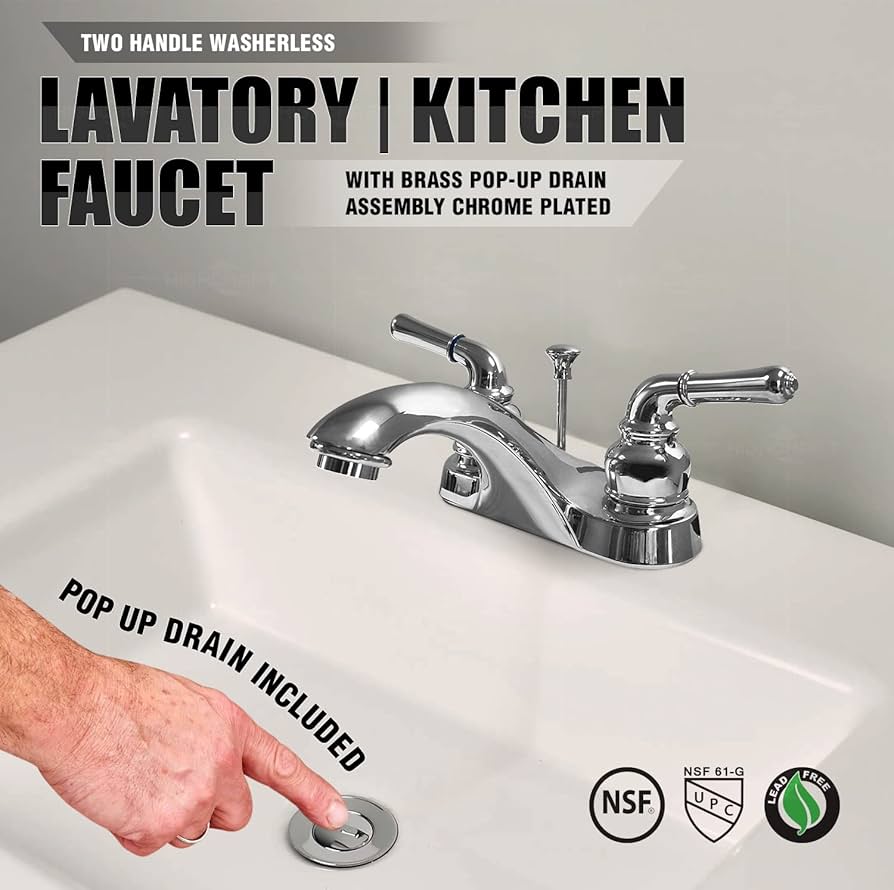 その他 Zach Highcraft 39368 Two Handle Lavatory Bathroom/Vanity Sink