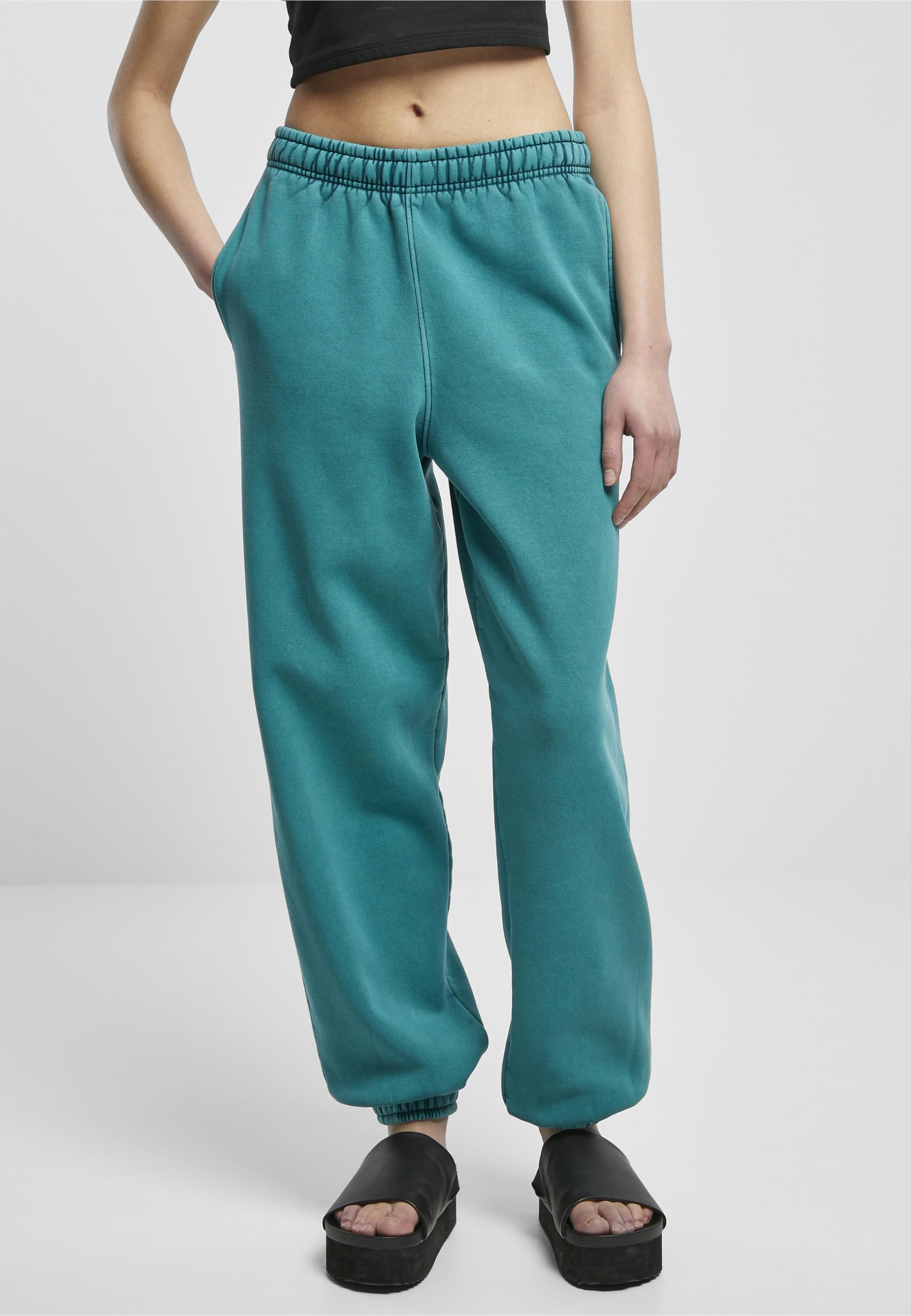Urban Classics Damskie Spodnie Dresowe Z Wysokim Stanem - Spodnie Kobiety