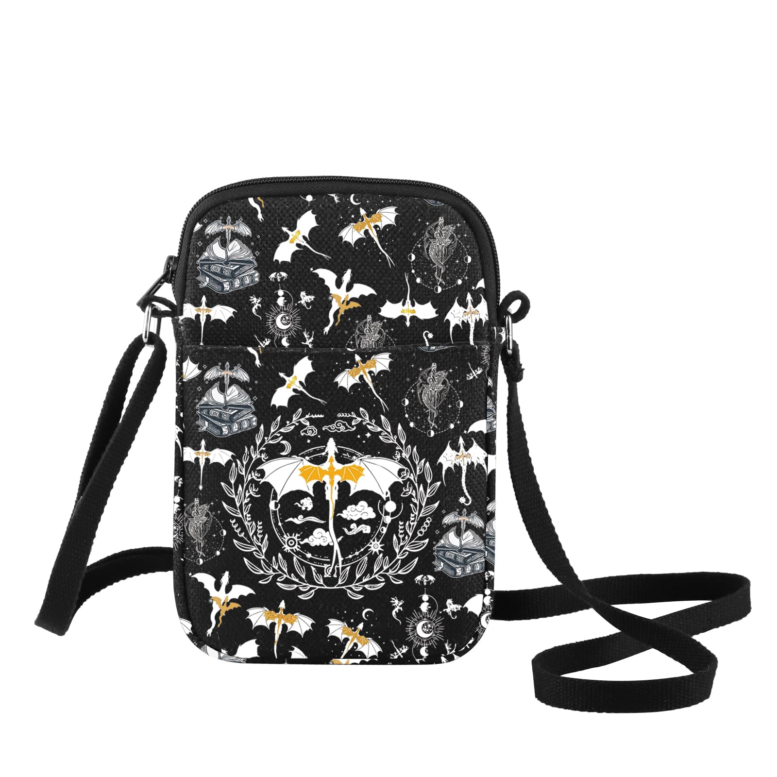 G2TUP Dragon Rider Crossbody Bag Dragon Rider Fans Gift Wing Dragon Book Lover Travel Shoulder Bag Bookish Merchandise