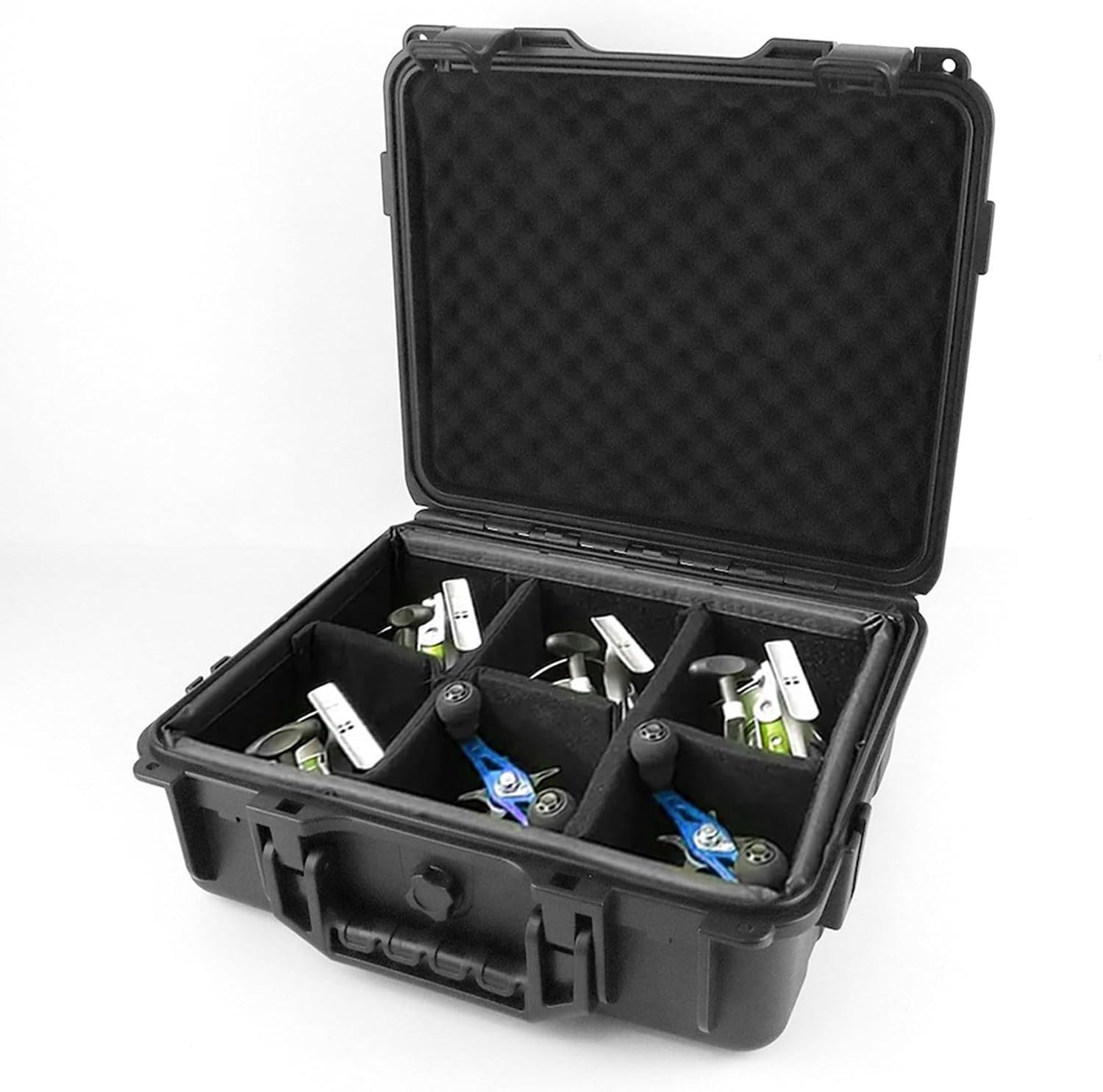 Fishing Reels Storage Case,Tackle Accessories Storage Handcase,Black,Medium