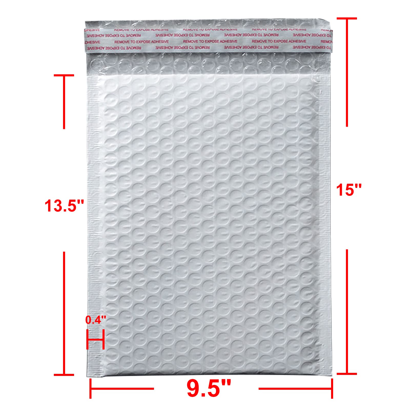 9527 Product Samouszczelniające się poli listonoszki bąbelkowe 24 x 34 cm wyściełane koperty wysyłkowe 25 szt
