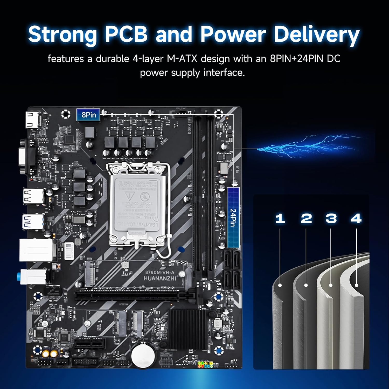 Review da Placa-mãe HUANANZHI B760M-VH-B: Testado por 7 dias para gamers