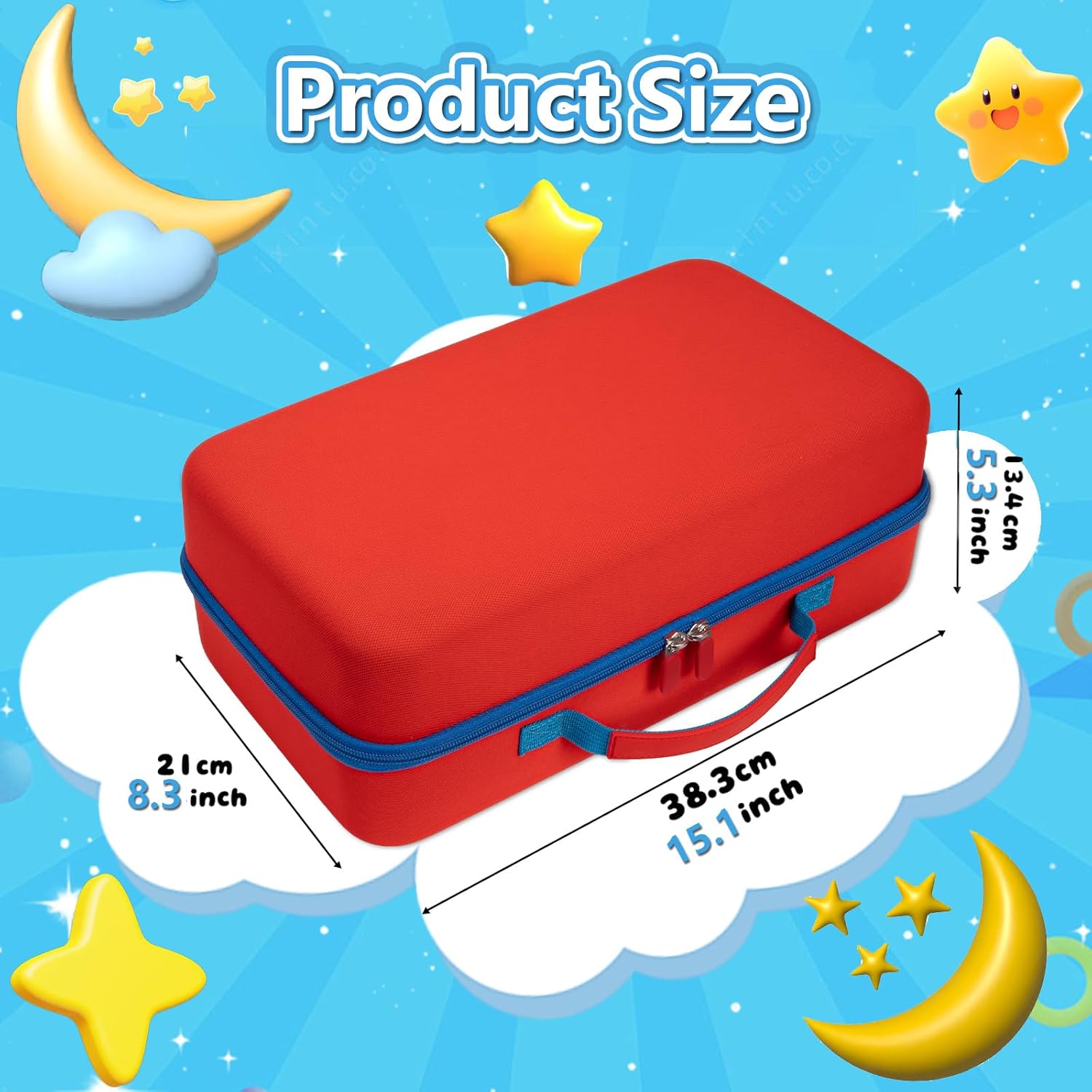 Case for Little Tikes Story Dream Machine Books, Large Travel Case for Story Dream Machine Starter Set Storytime Audio Play, Littles Character Collection Storybook Storage Containe Gift, Box Only
