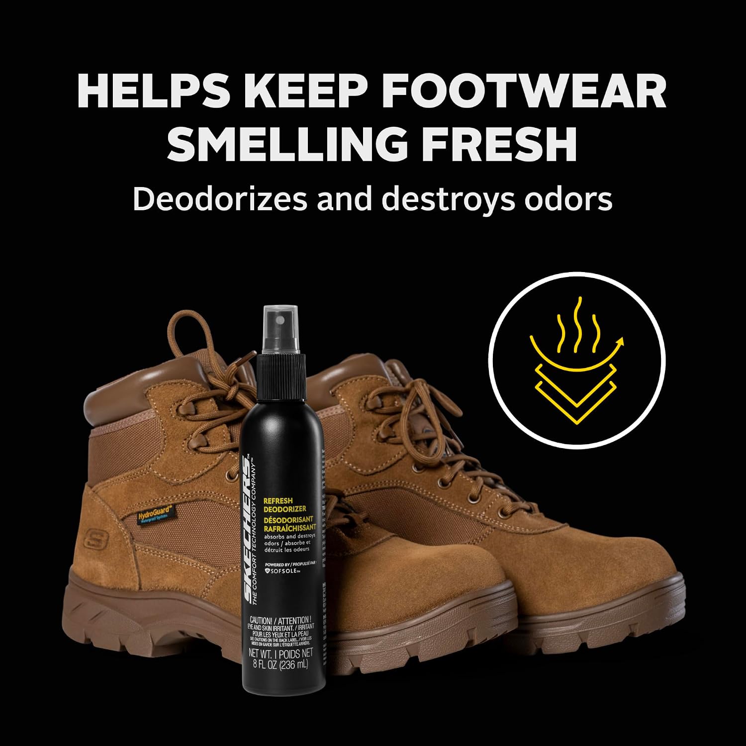 Sof Sole Unisex's Shoe Deodorizer Spray Care Product, 8oz