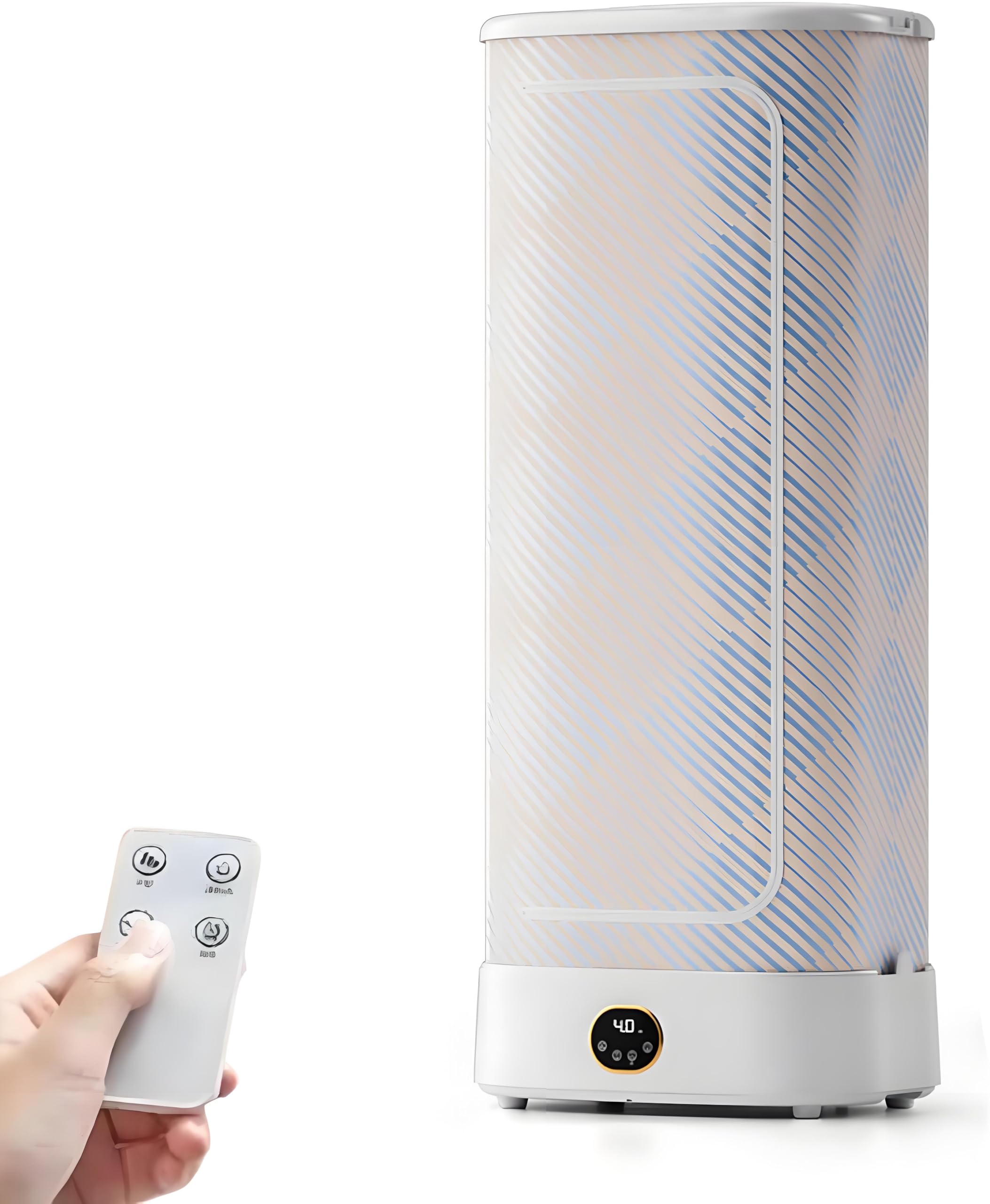 Secadora de Ropa portátil, Plancha de Vapor Vertical inalámbrica automática, Plancha de Tela de 1000 W, Potencia de Vapor de 800 W, Temporizador de 0,5 a 4 Horas, Modelo con Control Remoto.