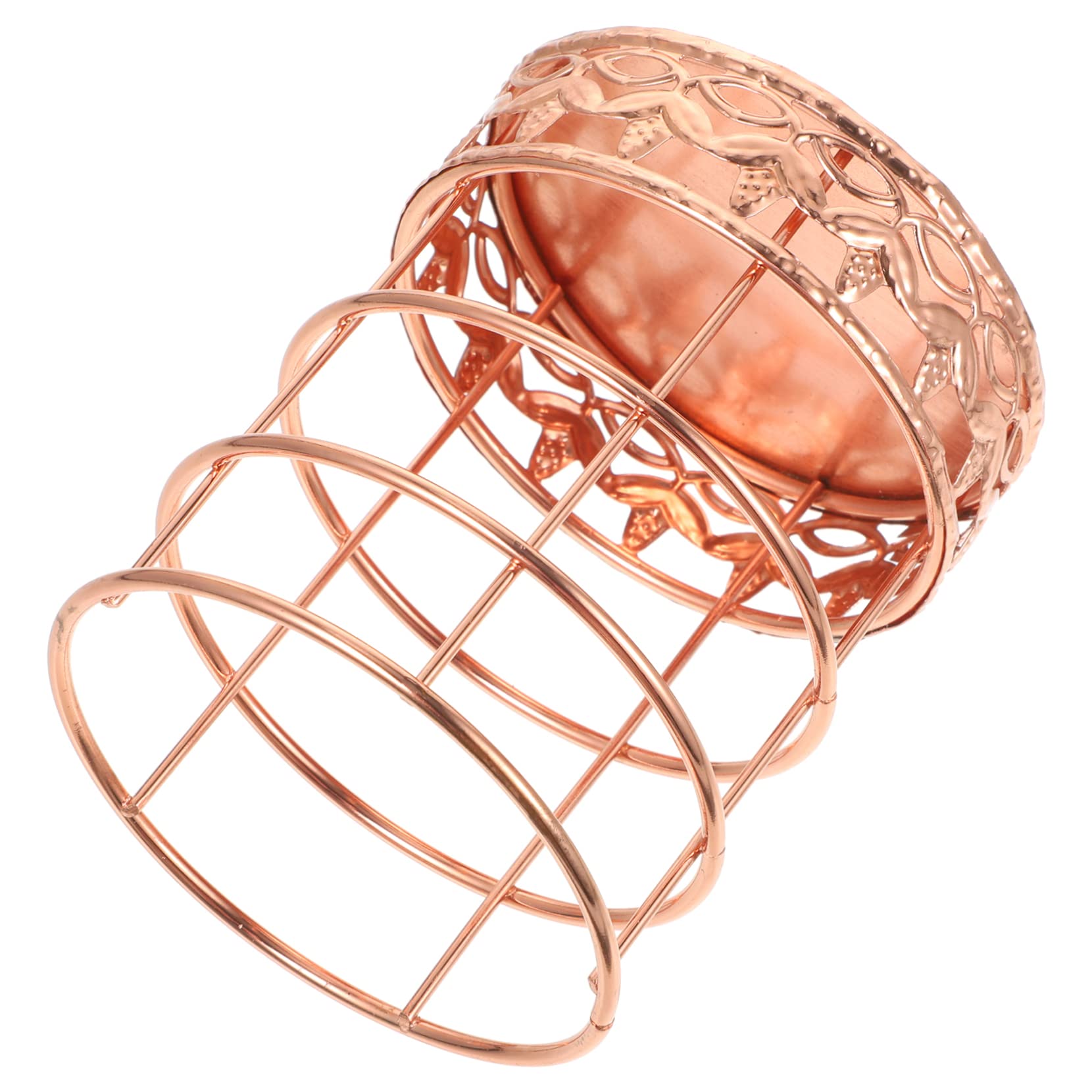 Operitacx 4 Pièces Porte-stylo En or Rose Stylos Support De Câble Stylo De Stockage Produit De Bureau Trombone Organisateur De Couverts Organisateur De Fil Papeterie Cool Rose Gold Fer Forgé