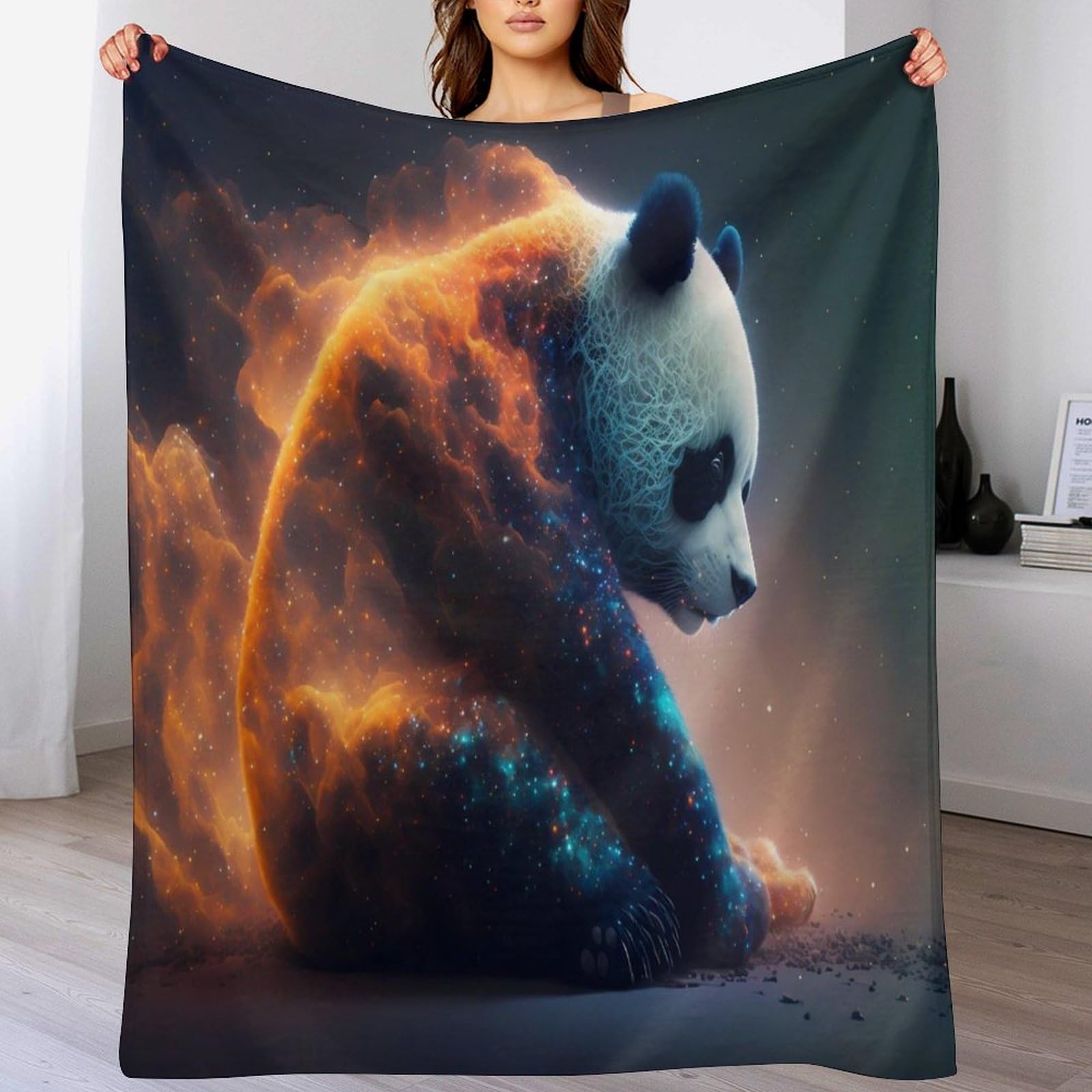 Manta de franela suave para sofá con acabado premium forro polar