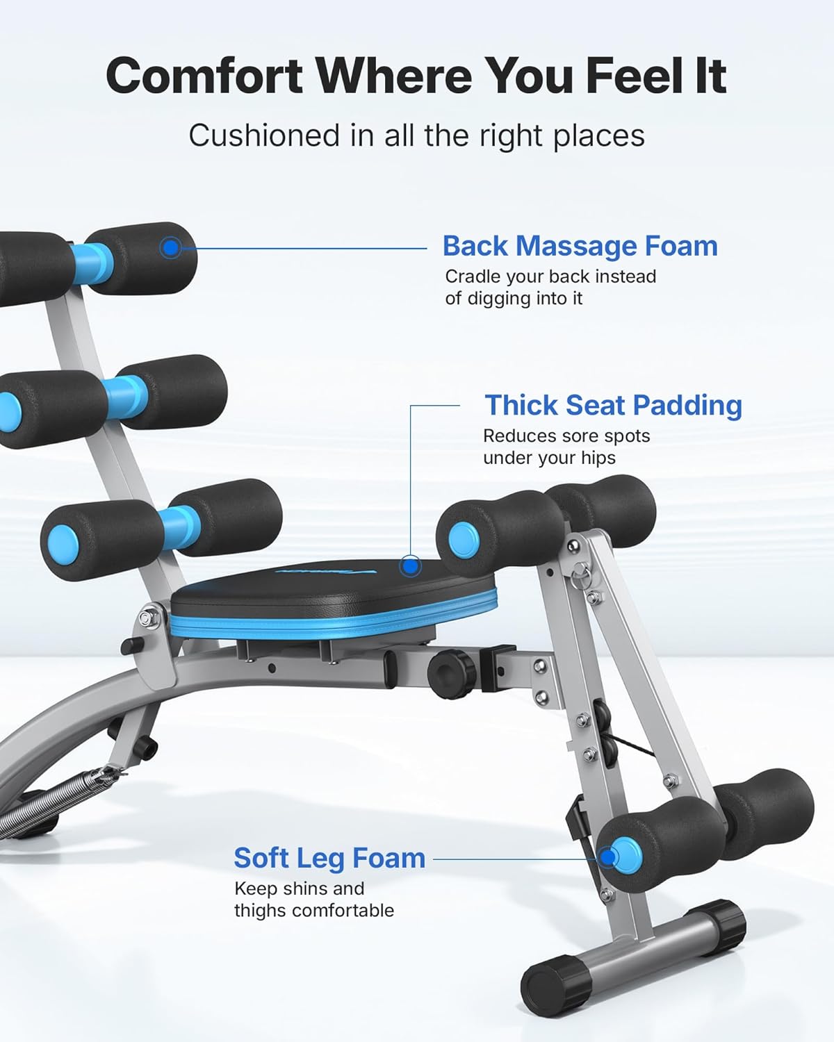 MERACH Ab Machine, Multi-Functional Adjustable Ab Trainer, Ab Workout Bench for Home Gym, Sit Up Machine for Abdominal, Exercise Chair for Full Body Workout