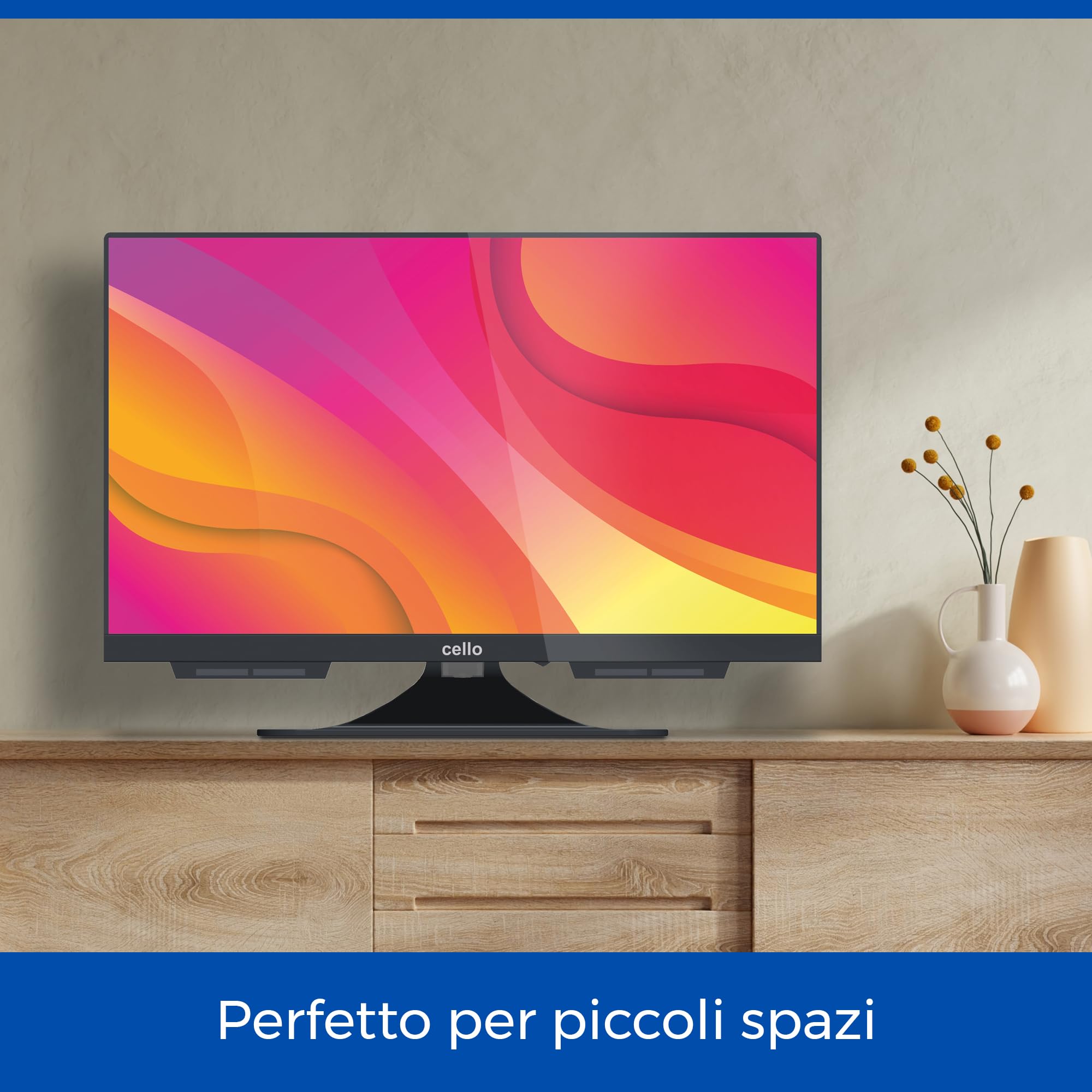 Cello C1924WSF Smart TV/DVD 12V da 19", WebOS, Bluetooth, Audio Pitch Perfect, ideale per Camper e Caravan