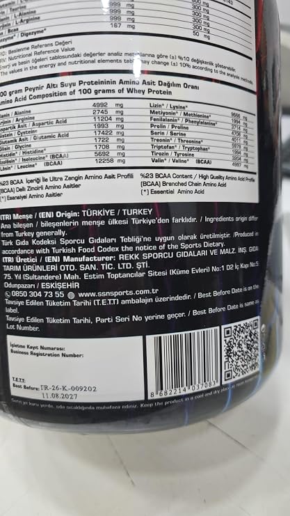 SSN Sports Style Nutrition Command Quadro Whey Protein Tozu Muz Mango 2100 Gr