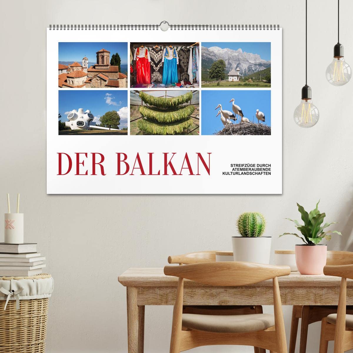 Der Balkan - Streifzüge durch atemberaubende Kulturlandschaften (Wandkalender 2026 DIN A2 quer), CALVENDO Monatskalender: Die zehn Saaten des Balkan ... Gebirgslandschaften. (CALVENDO Orte)