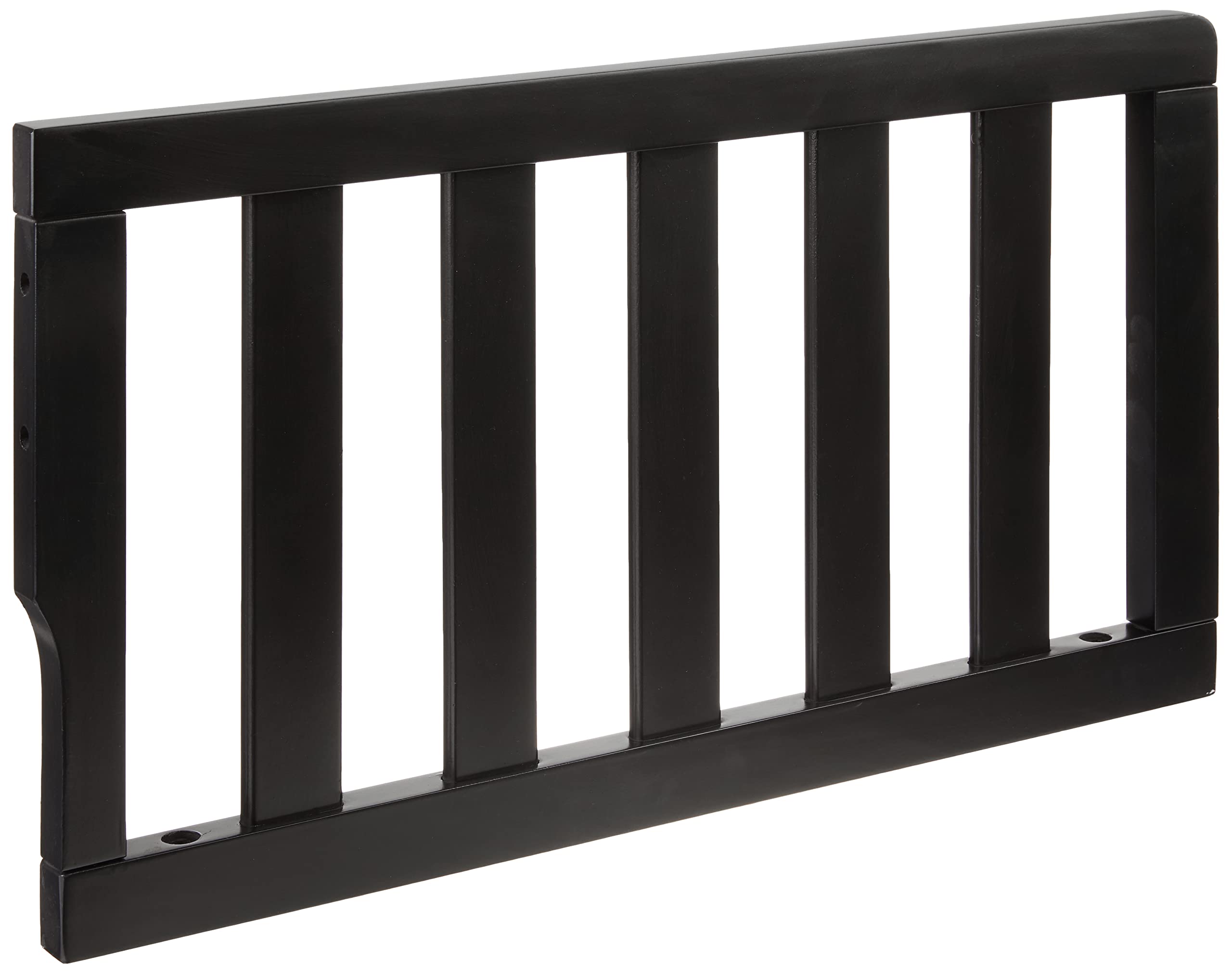 Photo 1 of Dream On Me Universal Convertible Crib Toddler Guard Rail in Black, Converts Cribs to Toddler Beds, Safety Guard Rail for Toddlers, Made of Solid Wood