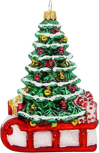 Miniatura 8 de Adornos de cristal soplado CDL de 3" en forma de perro para árbol de Navidad (3", Cocker Spaniel G03)