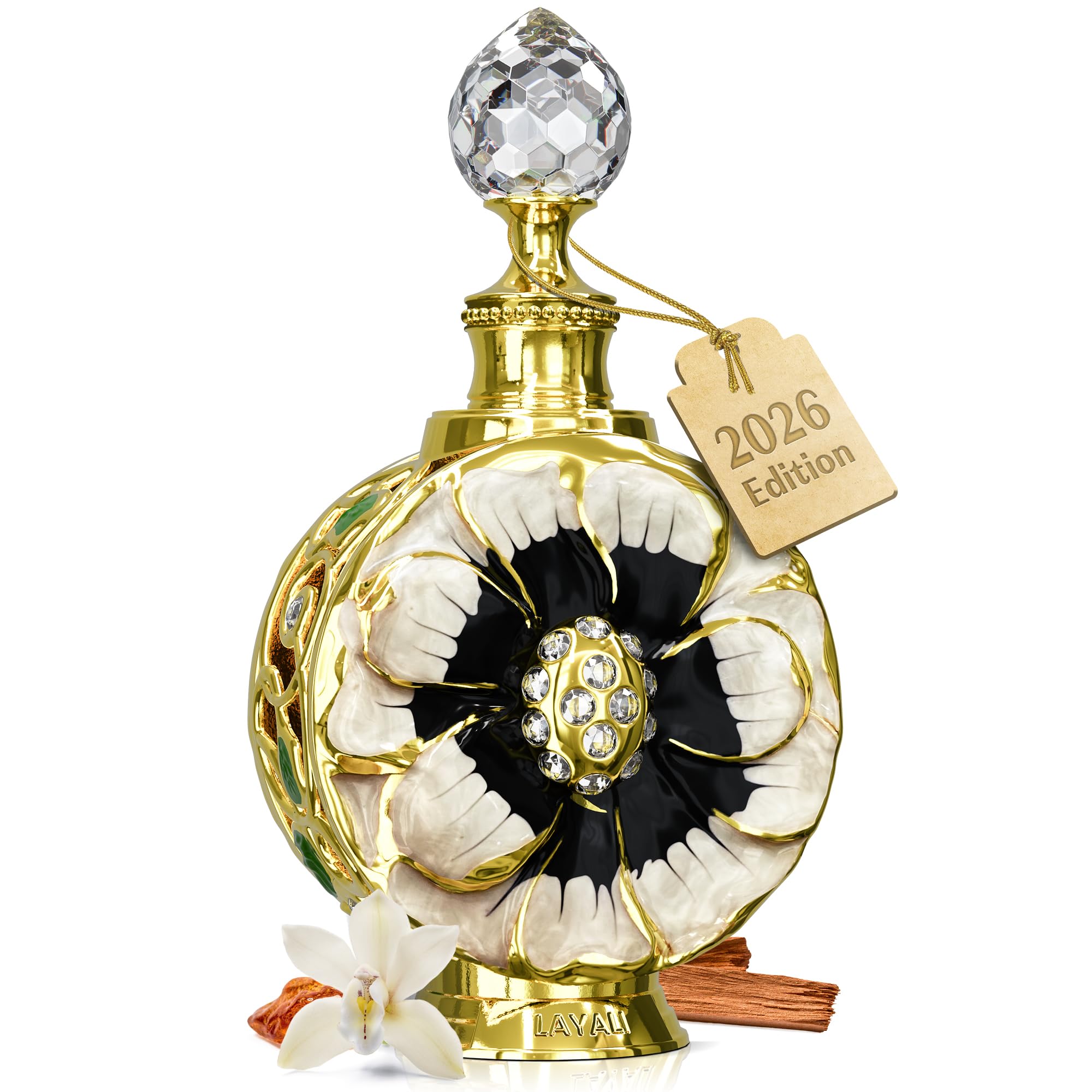 Layali Noir Cognac Vanilla Tonka Oil for Women, 0.5 oz