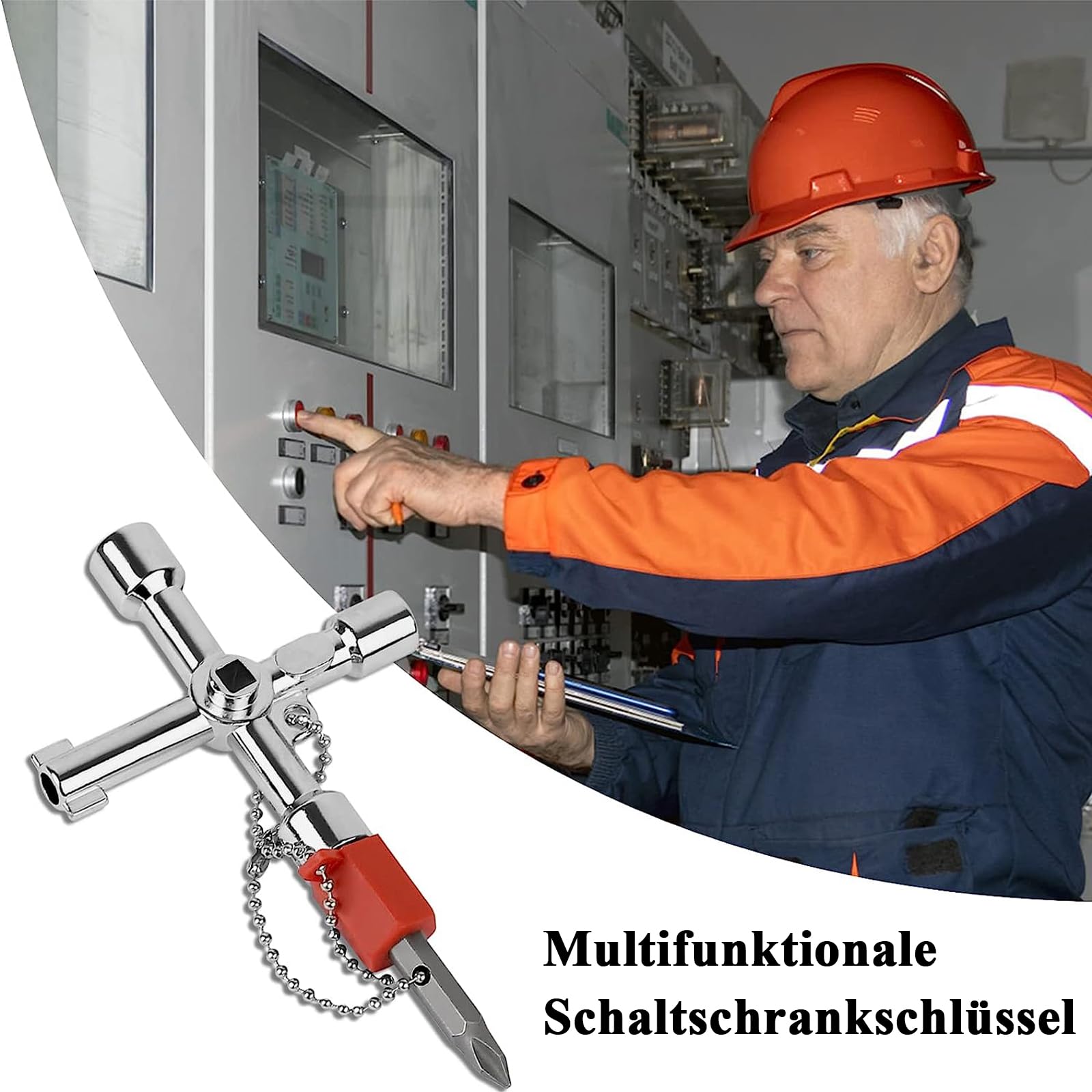 Chiave A Croce Universale 4 In 1 - Per Contatori Acqua, Gas E Quadri Elettrici, In Lega Di Zinco - Foto 13