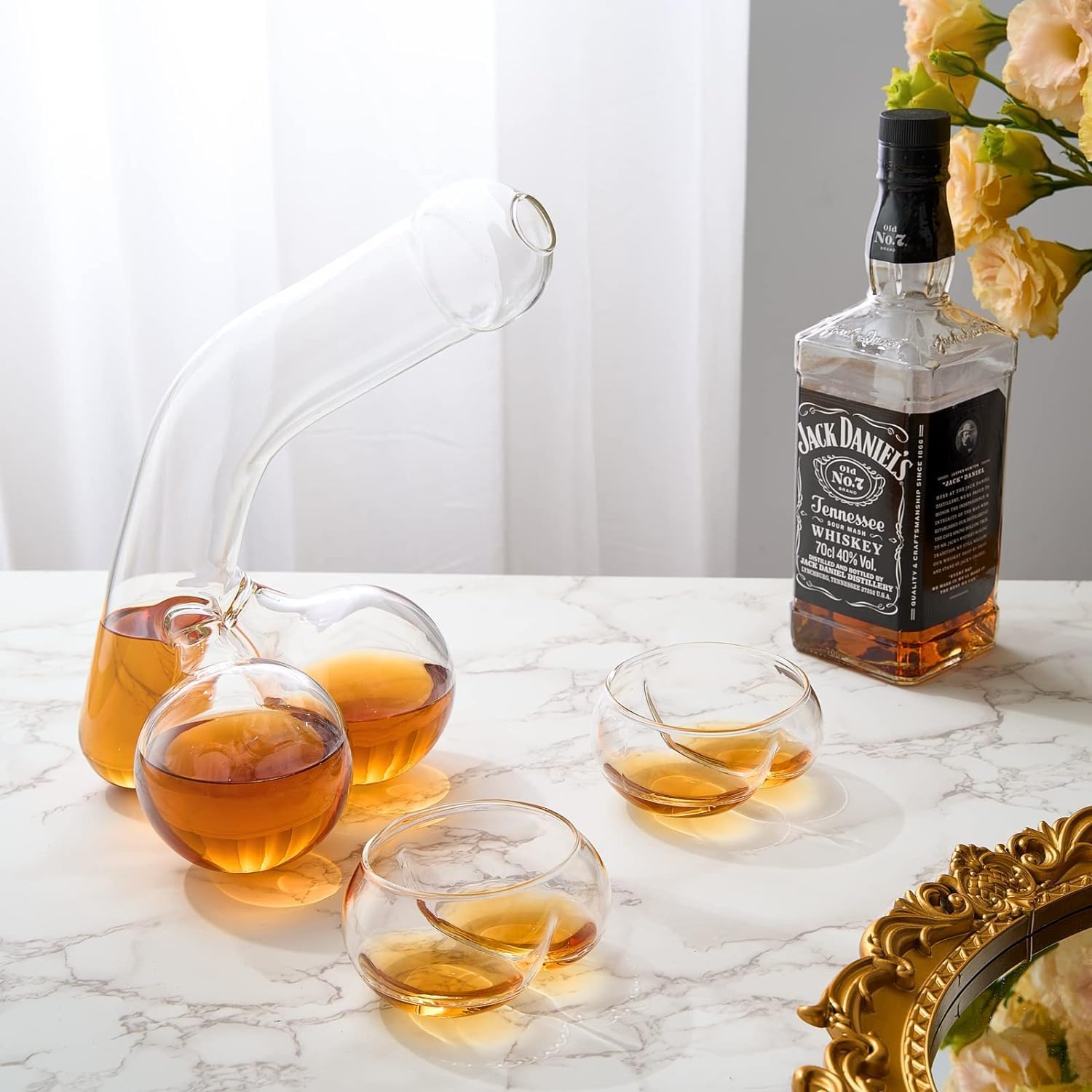 Funny Penis Whiskey Decanter - Unique & Funny Glass Container for Scotch, Tequila, Brandy, Rum, Bourbon & Other Drinks - Gift Accessories, Gag Gifts, Party Wine Glass Decanter Funny Penis Gifts