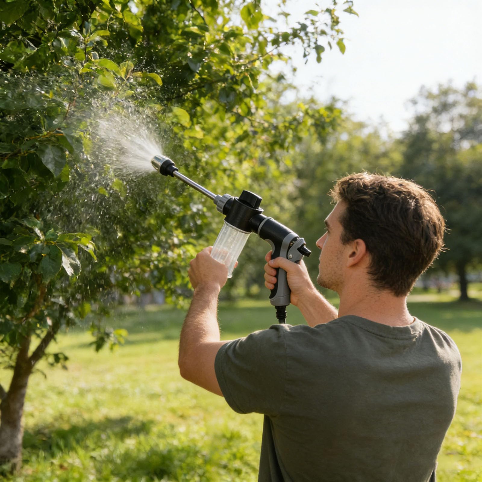 Aquoxis Pressure Washer – 15x More Powerful Than Hoses, Power High-Pressure Cleaner with 360° Rotating, Universal Compatibility, Effortless Dirt & Stain Removal for Driveways & Patios (1PC) — view 4