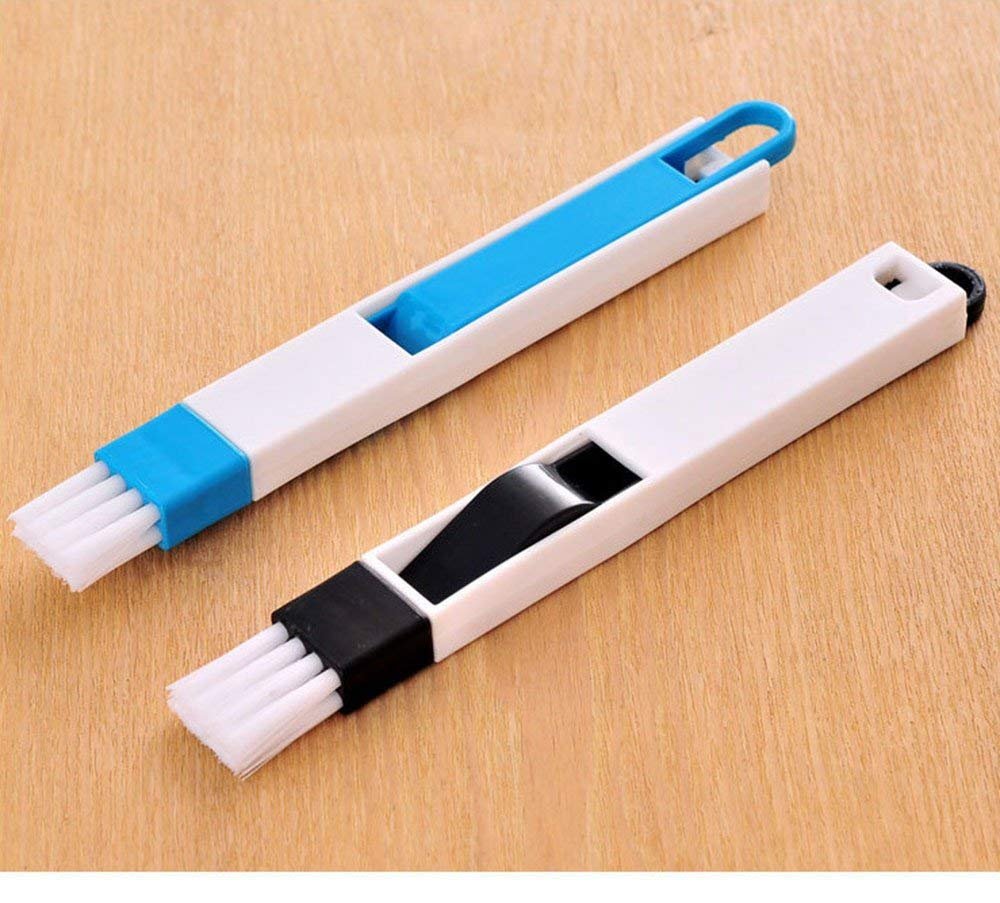 Plastic 2 In 1 Multi-Function Window Slot Brush With Dustpan Screen Keyboard Drawer Wardrobe Corner Gap Dust Removal Cleaning Brush (B091TLGXGF) Amazon Price History, Amazon Price Tracker