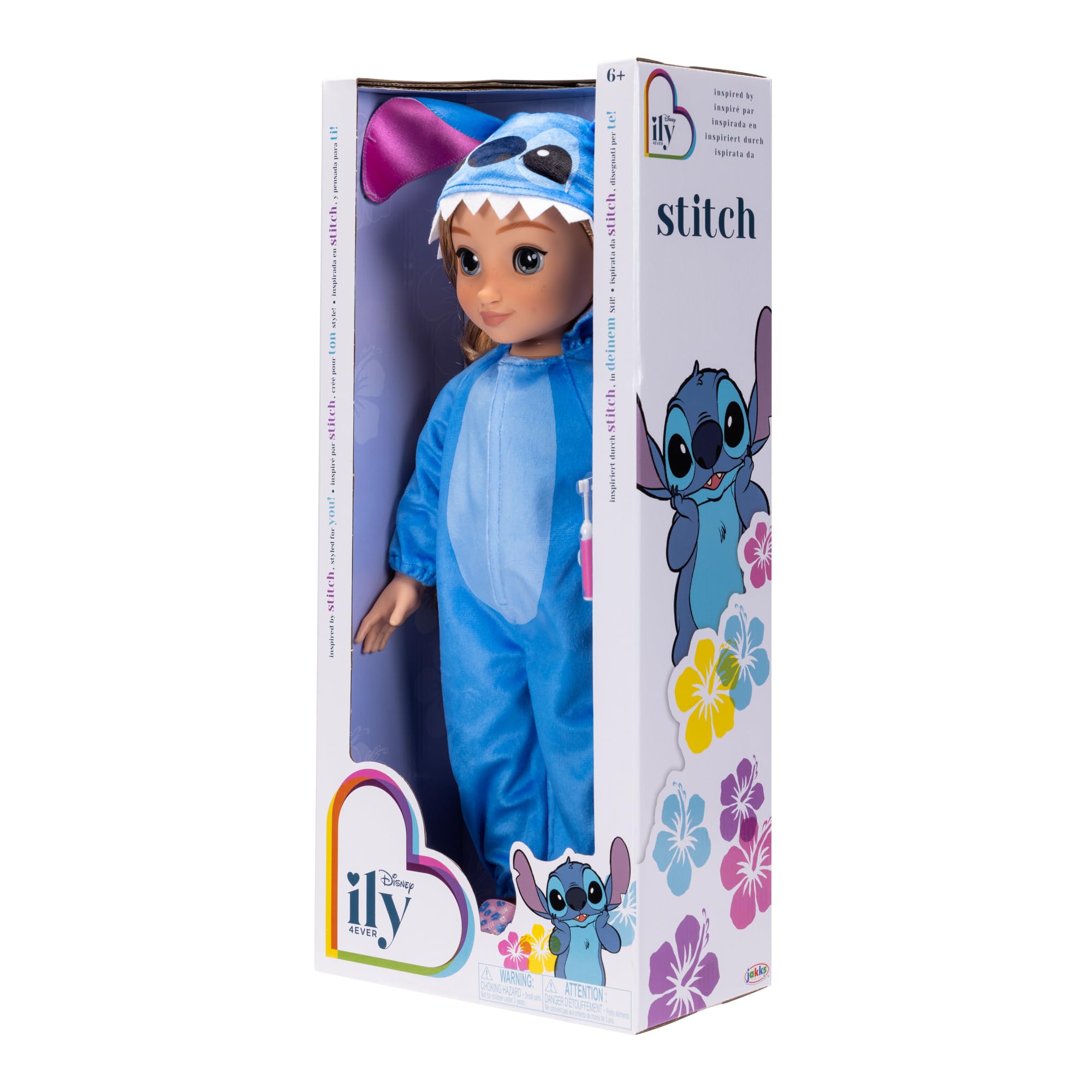 Disney Store Muñeca Fashion Inspirada en Stitch de 45 cm con Accesorios, Cepillo de Dientes, Pasta de Dientes de Juguete y Zapatitos - Muñecas Disney para Niñas 6 Años +, Strawberry Blonde Doll