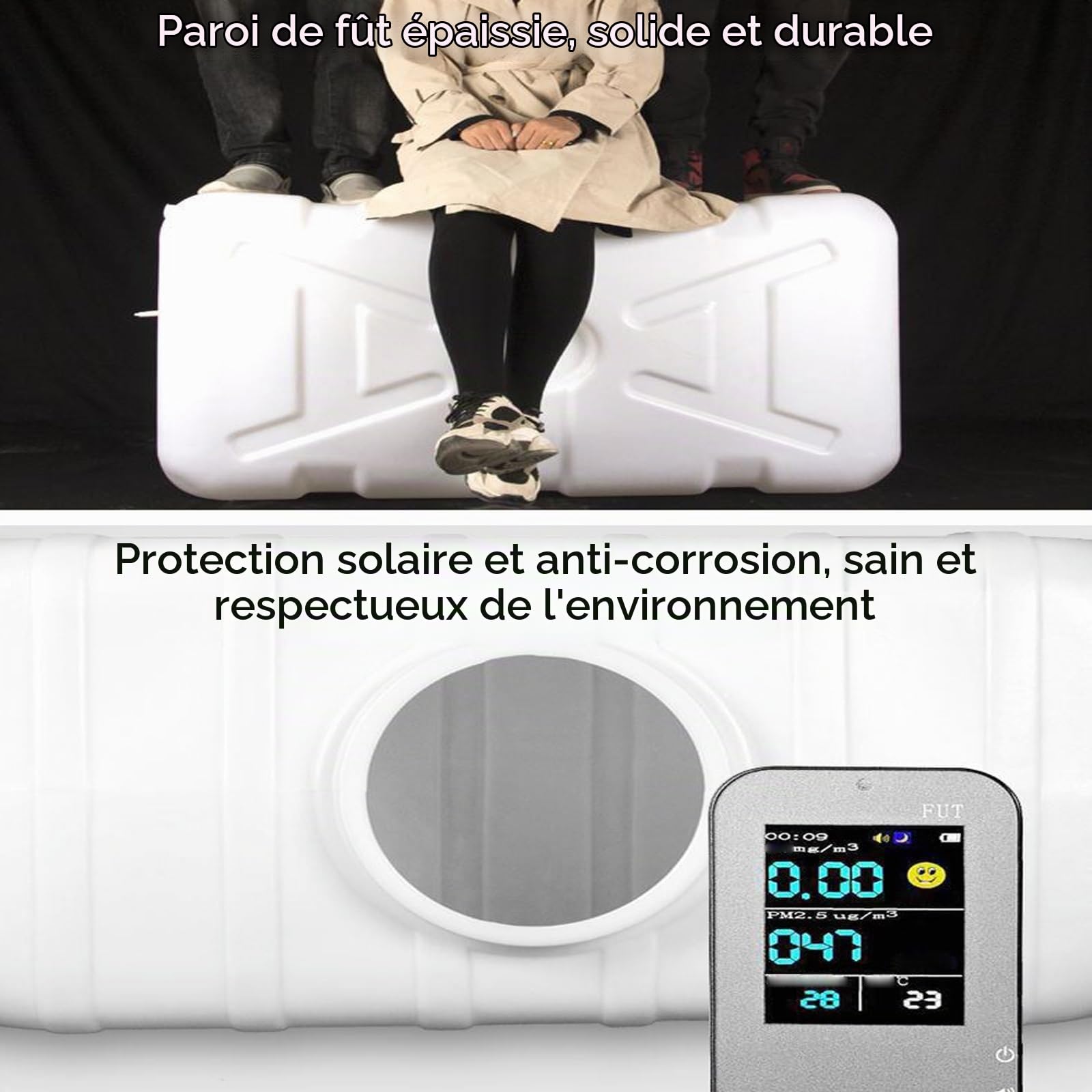 Jerrican eau Réservoir d'eau de camping car extérieur Bidon d'eau Alimentaire avec Robinet en Grande Capacité plastique Jerrican eau potabl pour Camping Car le jardinage(Size:25L/43*27*27CM)