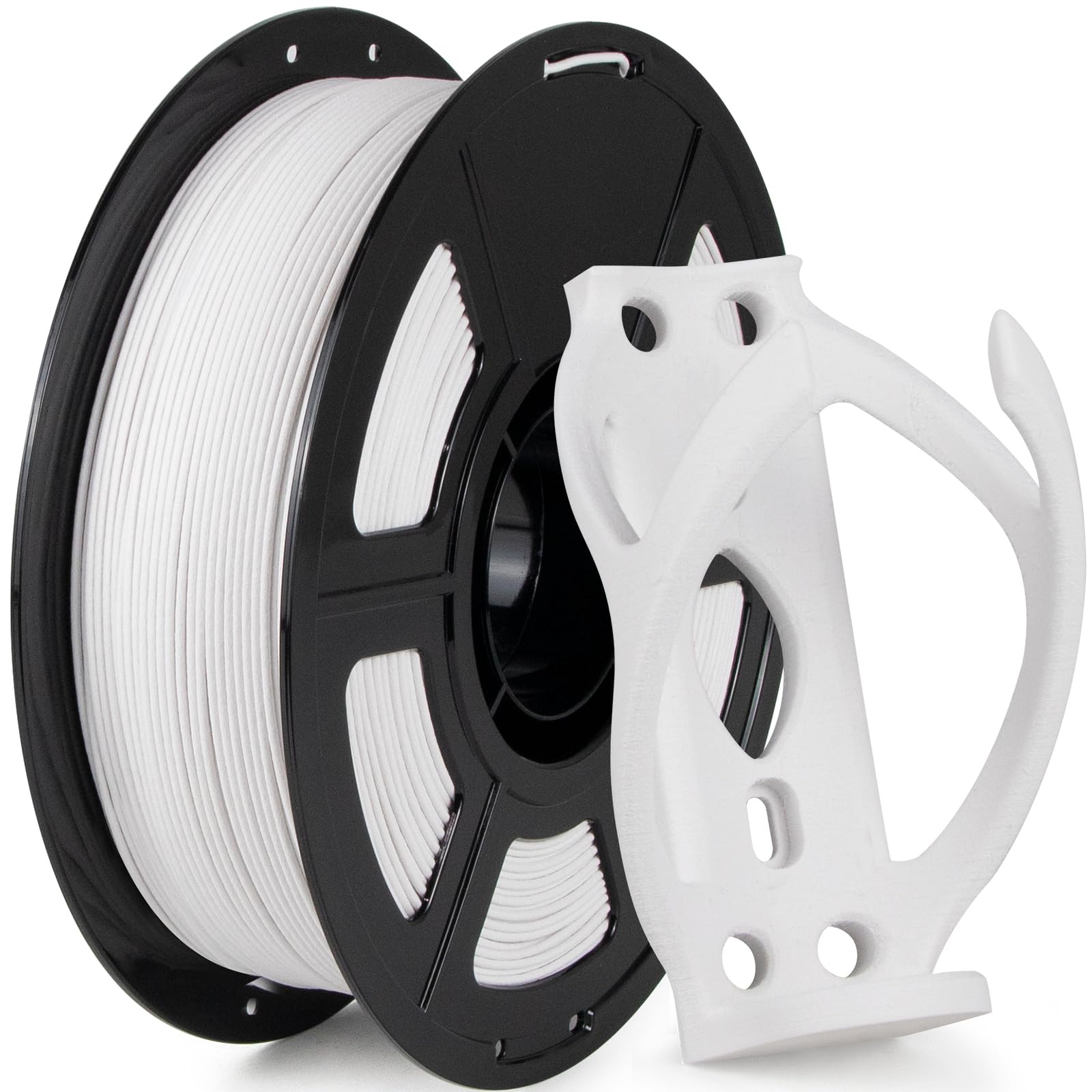 IEMAI PETG-GF 3D Printer Filament 1.75mm Matte White 1KG, Reinforced Glass Fiber PETG Filament Dimensional Stability &amp; Low Warpage, High Stiffness &amp; Heat Resistant, Easy Print