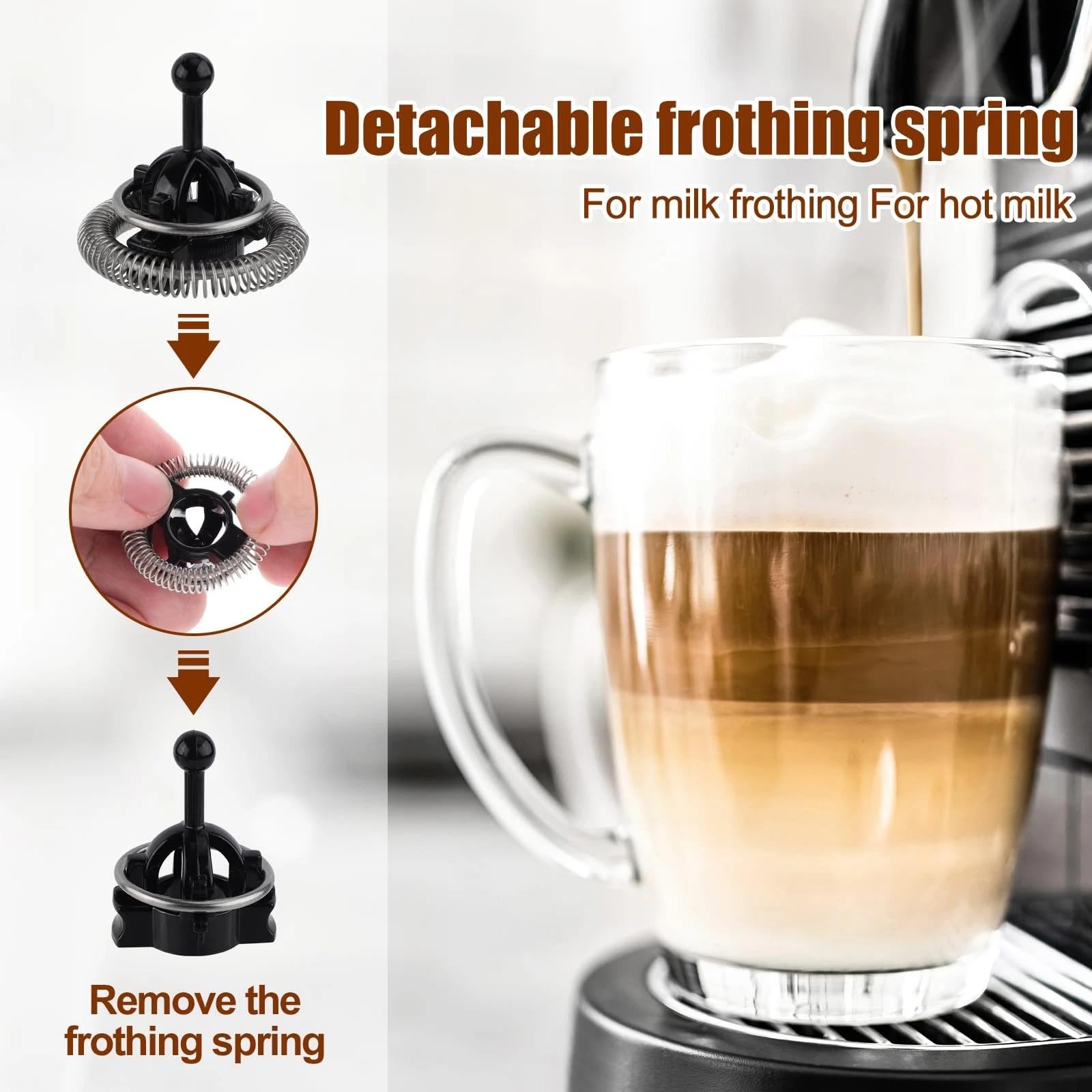 Batidor de repuesto para espumador de leche Nespresso Aeroccino 3/4/Plus