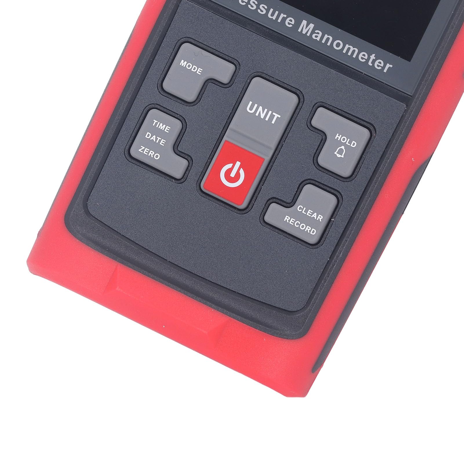 Pyhodi Digital Manometer, Recahrgeable Data Recording LCD Display Multifunction Air Pressure and Tempure Differential Gauge Tester with a Storge Box