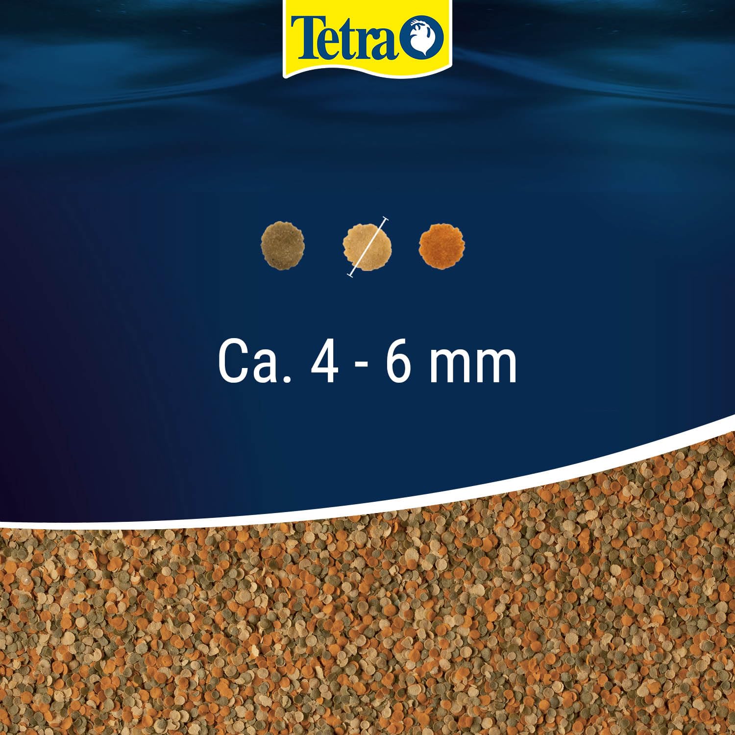 TetraMin Crisps - Mangime per tutti i pesci ornamentali, miscela ricca di nutrienti per pesci sani e acqua limpida, secchio da 10 L