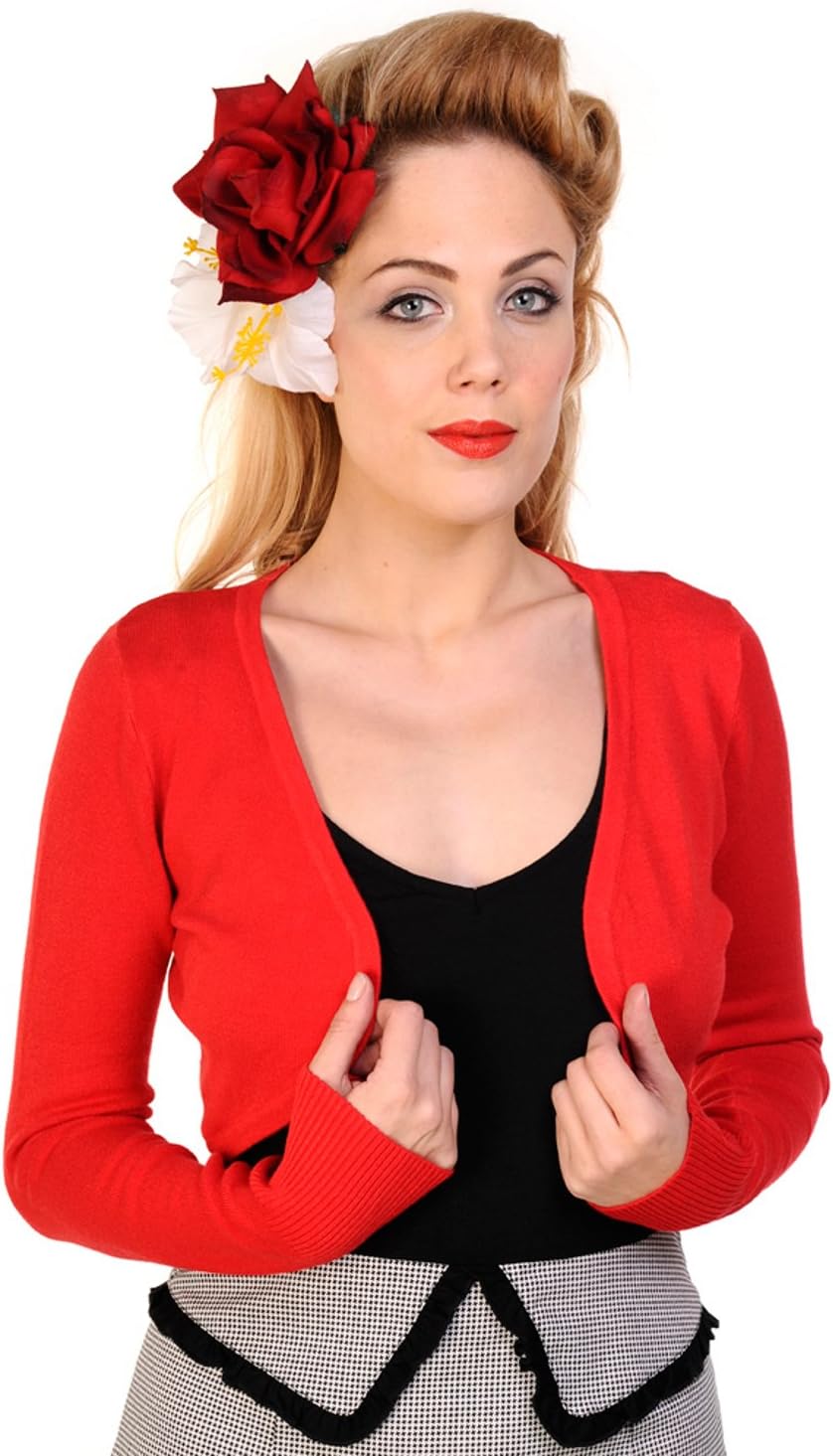 Women's Cardigan Bolero Shrugs for Evening Dress Long Sleeve Lightweight Cropped Open Front Casual Knit Top S - 4XL