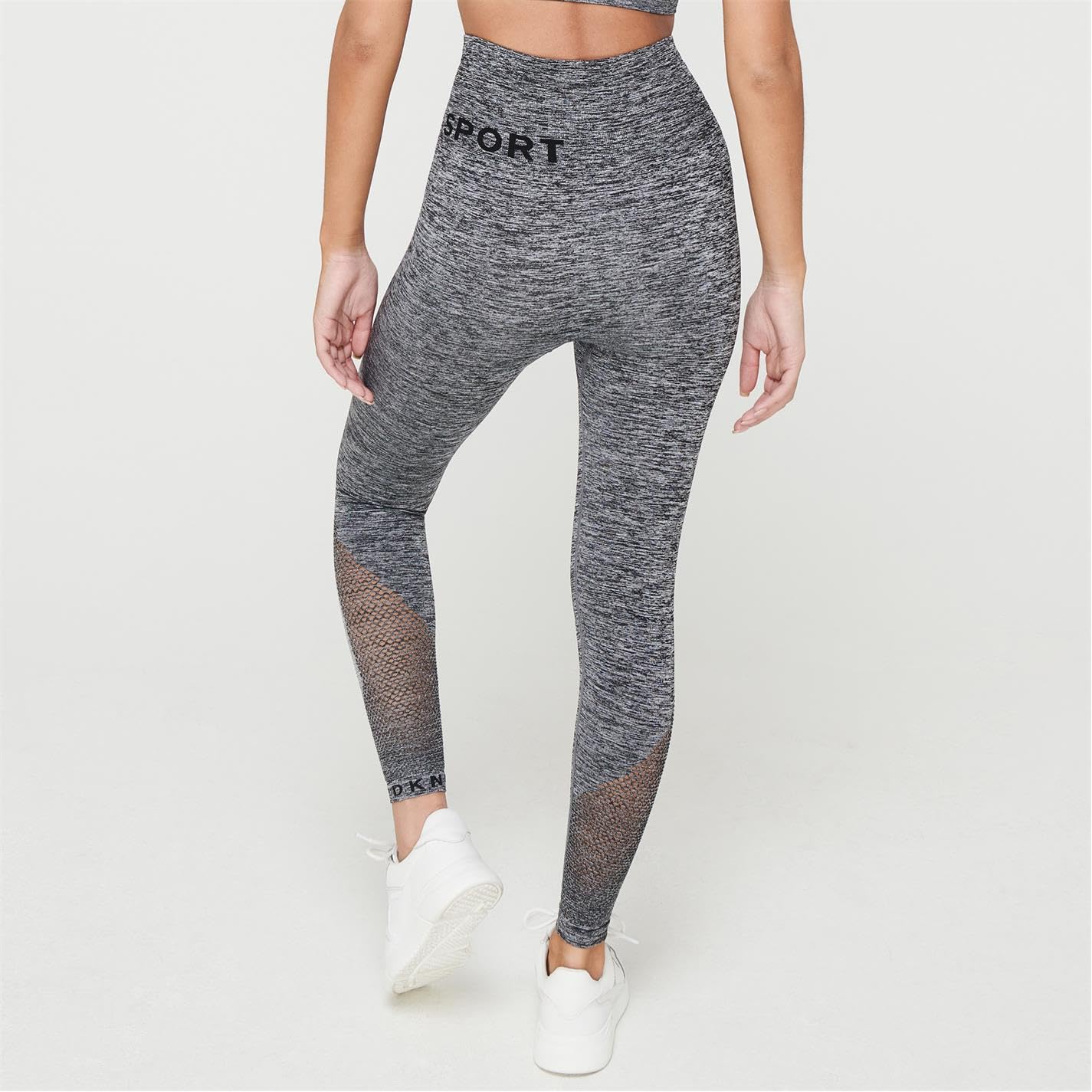 DKNY Damen Sport Women's Seamless High Waist Mesh Tight Leggings