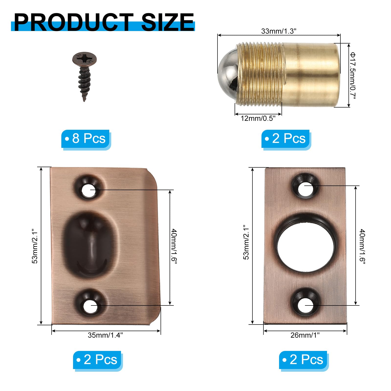 PATIKIL Stainless Steel Closet Ball Catch Door Hardware - Image 2