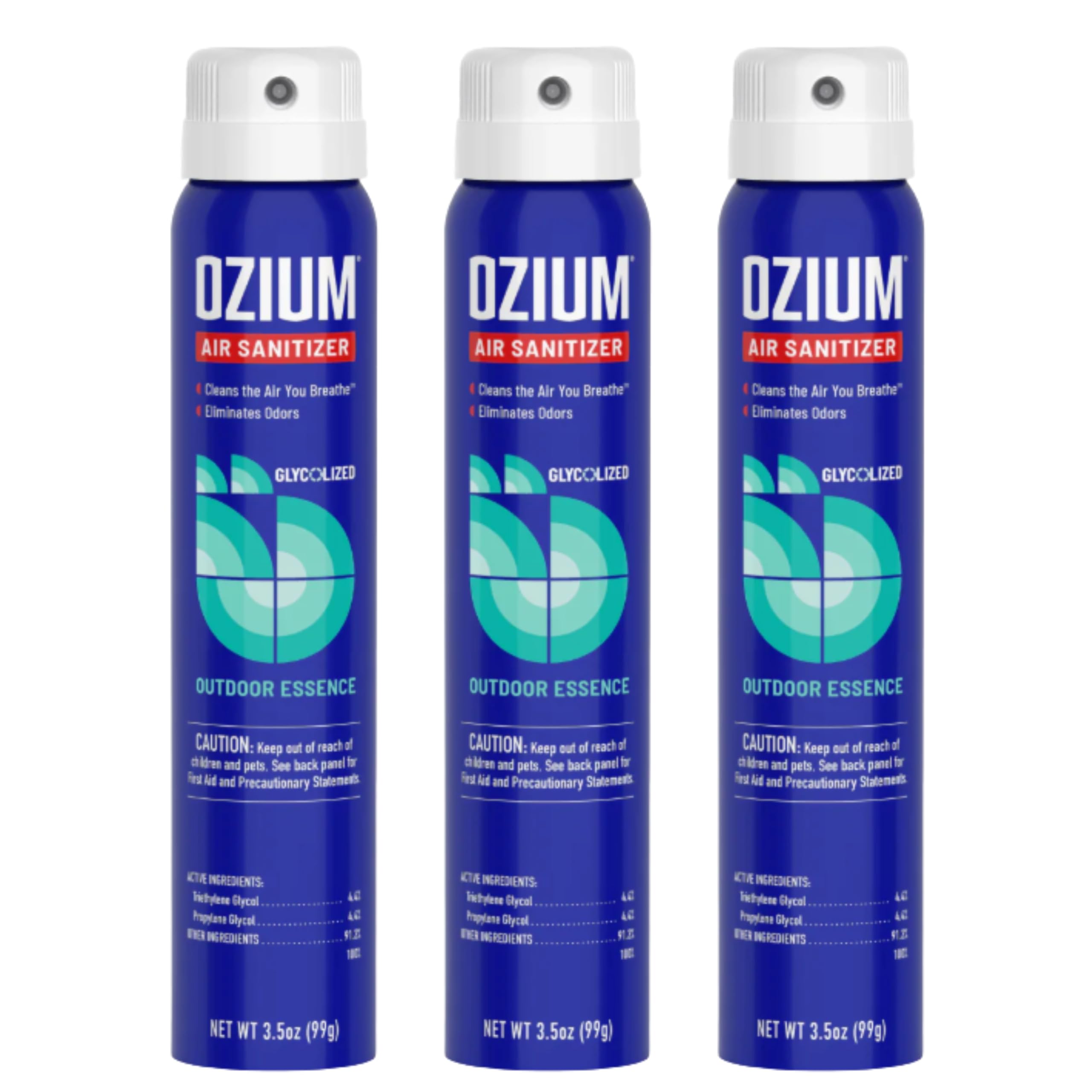 Ozium3.5oz Air Sanitizer Spray & Odor Eliminator for Homes, Cars, Offices and More, Outdoor Essence, (Pack of 3)