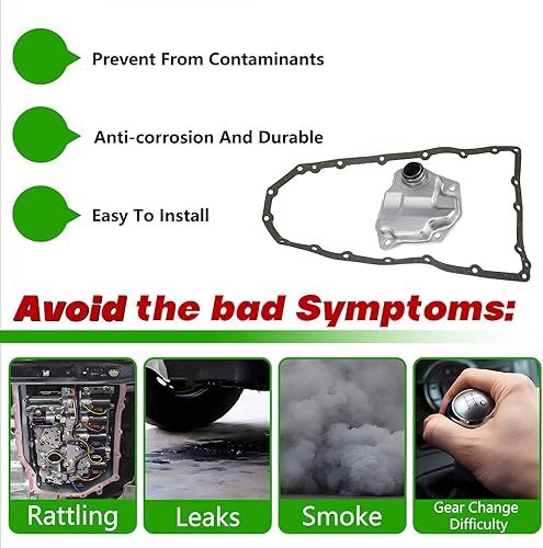 Miniatura 4 de TOP-VIGOR Kit de juntas de cárter de aceite de filtro de transmisión automática para Nissan Rogue Altima Dodge Jeep 2007 2008 2009 2010 2011 2012