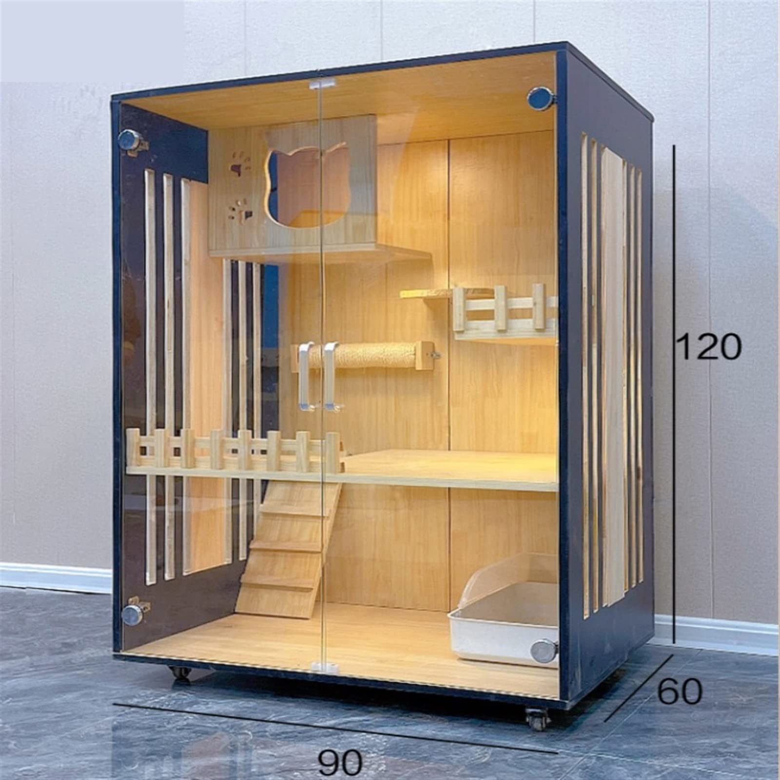 villa per gatti Gabbia for gatti Villa Home for Gabinetto for da interni Cuccia for Per interni