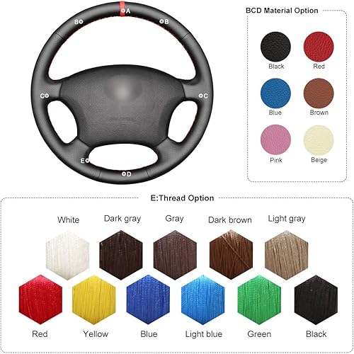 Miniatura 6 de MEWANT Funda para volante para Toyota Tacoma Tundra 4Runner Sienna Highlander Sequoia Land Cruiser Prado 120 Land Cruiser Hilux LS400 GX GX470
