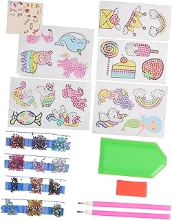 KOMBIUDA 1 Conjunto De Adesivos De Diamante Para Crianças Adesivo De Diamante Desenho De Diamante Para Crianças Adesivos De Gemas Decalques De Diamante De Cristal Kit De Artesanato De