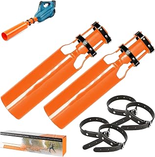 Cyclone 2X Blower Attachment - Leaf Blower Air Booster, Airflow Amplifier for Leaf Blowers Gen 2 Universal Fit, Instantly Boost Airflow Fits All 2-4 Inch Circular Nozzle Blowers (2PCS)