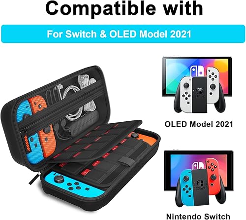 Miniatura 9 de daydayup Estuche de almacenamiento para Switch 2017 modelo con 3 protectores de pantalla