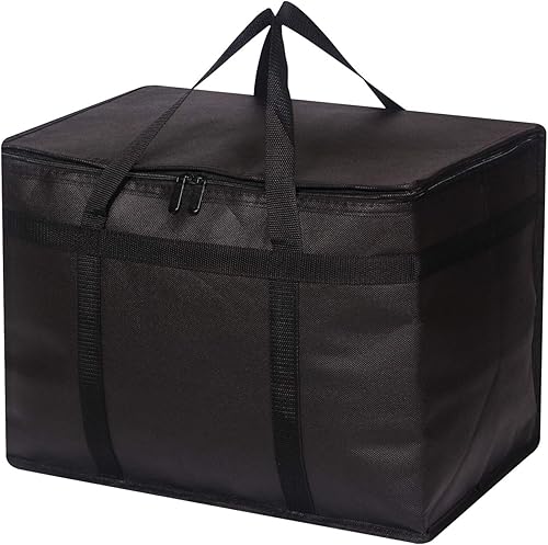 DIOMMELL Bolsas de comestibles reutilizables con aislamiento XL con cremallera resistente parte inferior reforzada y asas, plegables, lavables y