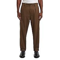 G-Star Pleated Chino Relaxed Tapered, Multicolore (Desert Palm/Deep Brown HB D24543)